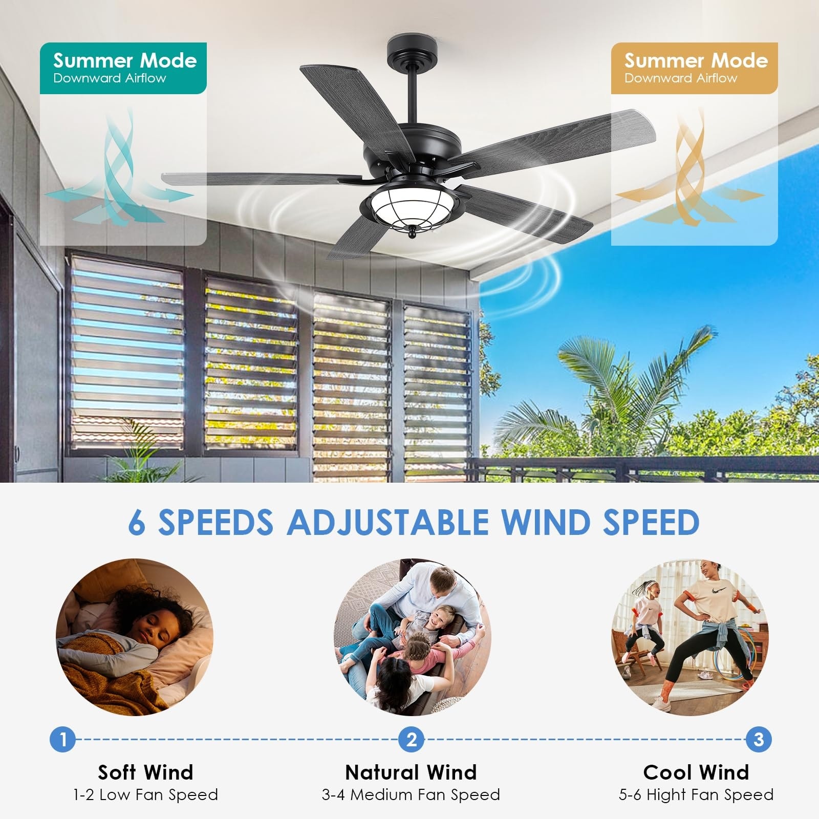 Gleam Flare GF-3105A Ceiling-Fans - View #3