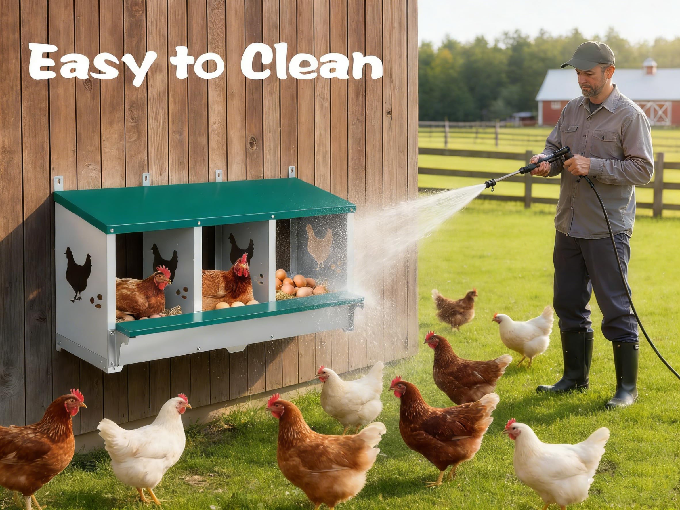 GarveeLife 33HJHHEYCBN Chicken-Coops-Rabbit-Hutches - View #4