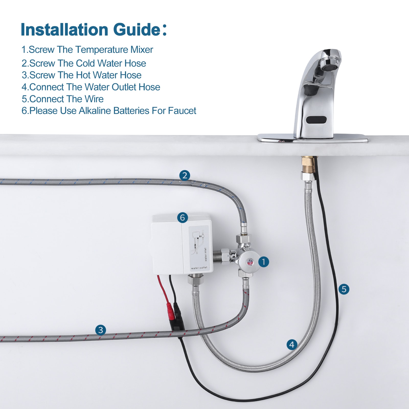 WOWOW 2322201C-LW Lavatory-Faucets - View #3