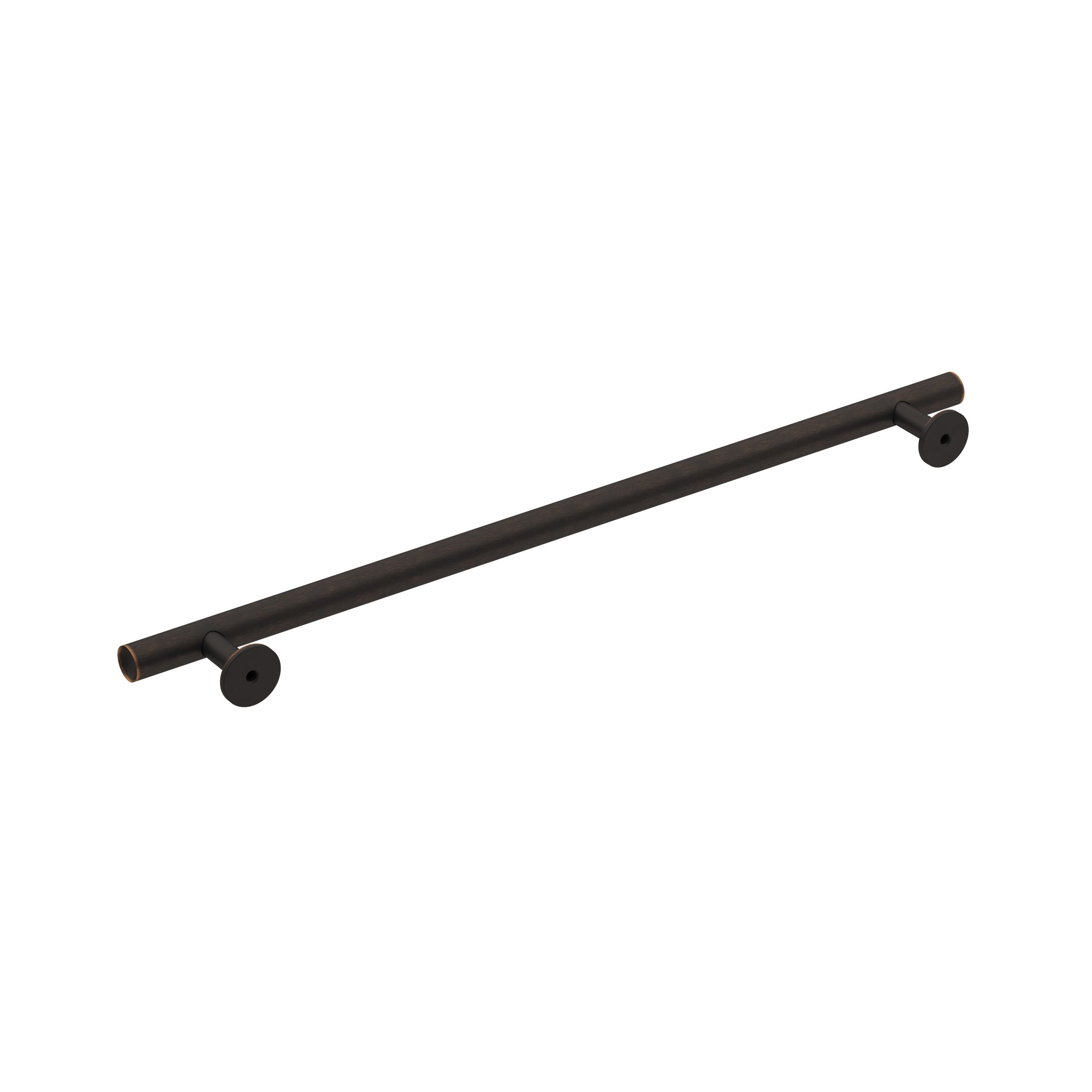 Modern Oil-Rubbed Bronze Bar Cabinet Pull with Mounting Hardware