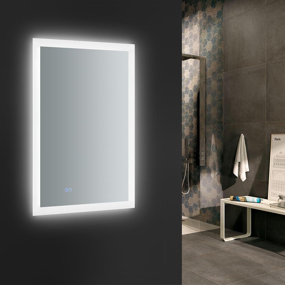 Angelo 36" x 24" Frameless LED Bathroom Vanity Mirror