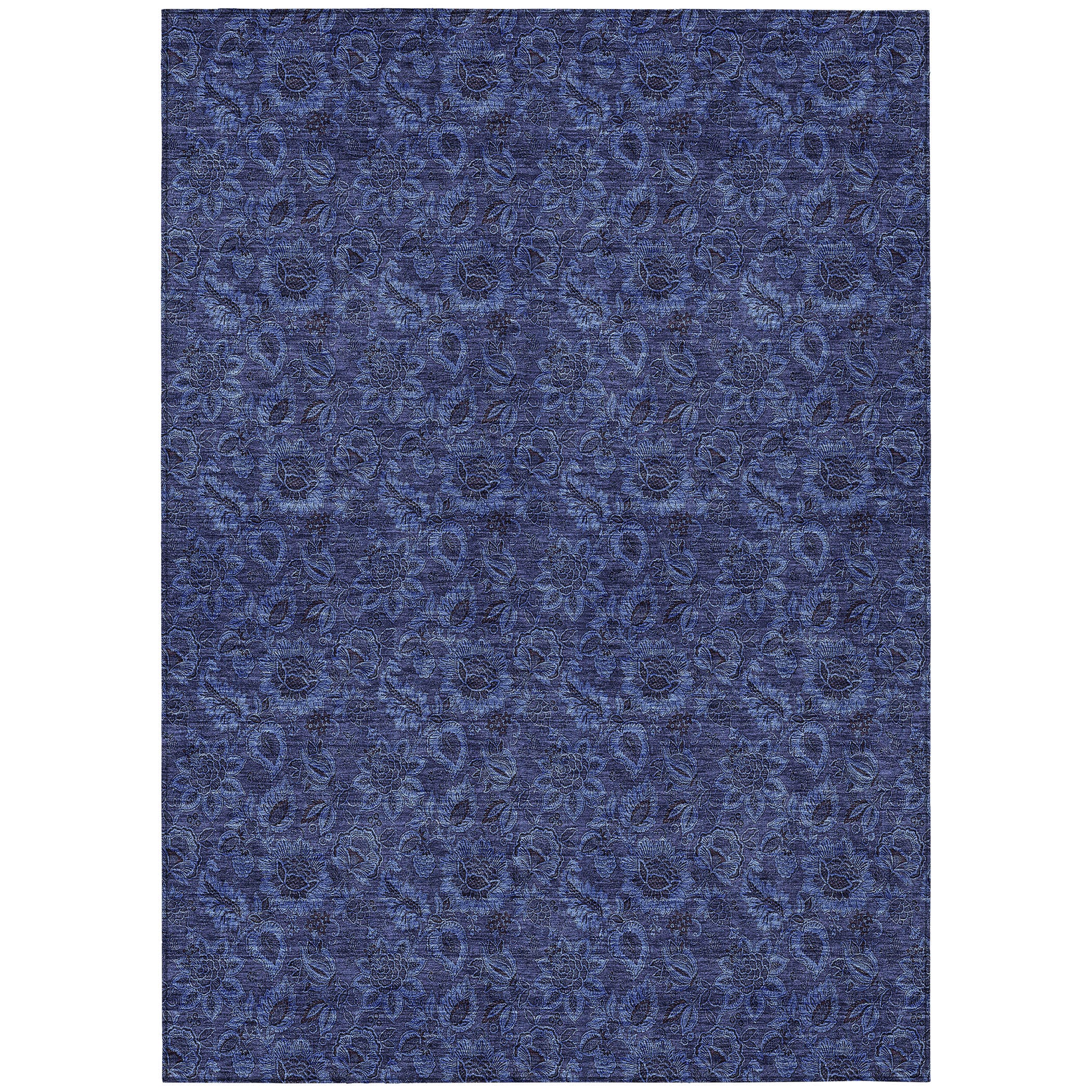 Addison Rugs ACN661NA8X10 Chantille ACN661NA 8 x 10 (ft) Polyester Navy Rectangular Indoor/Outdoor Geometric Machine washable Area rug