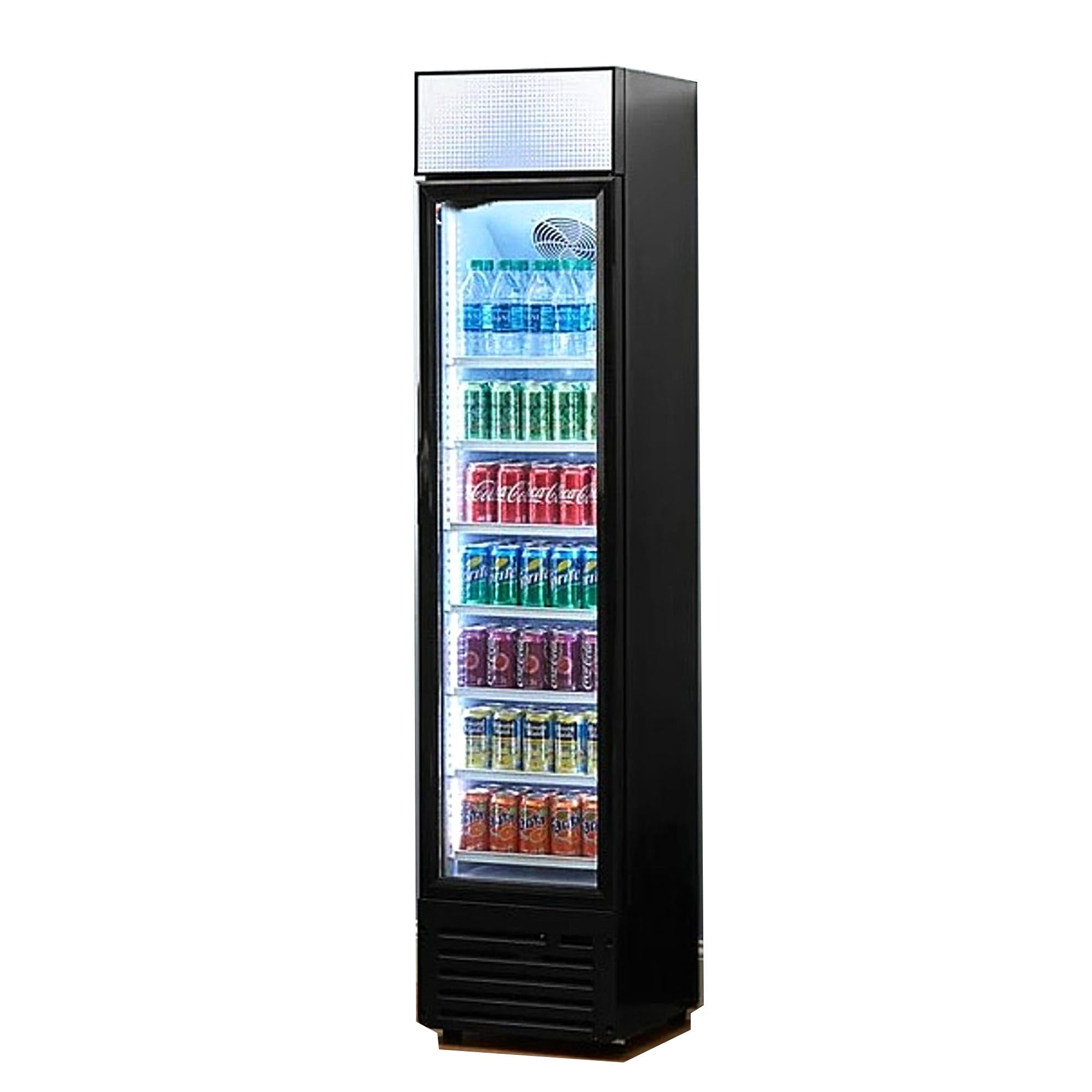 Cooler Depot 3XXSC105B 14-Inches W 100 -Can Capacity Black Built-in/Freestanding Indoor Beverage Refrigerator with Glass Door