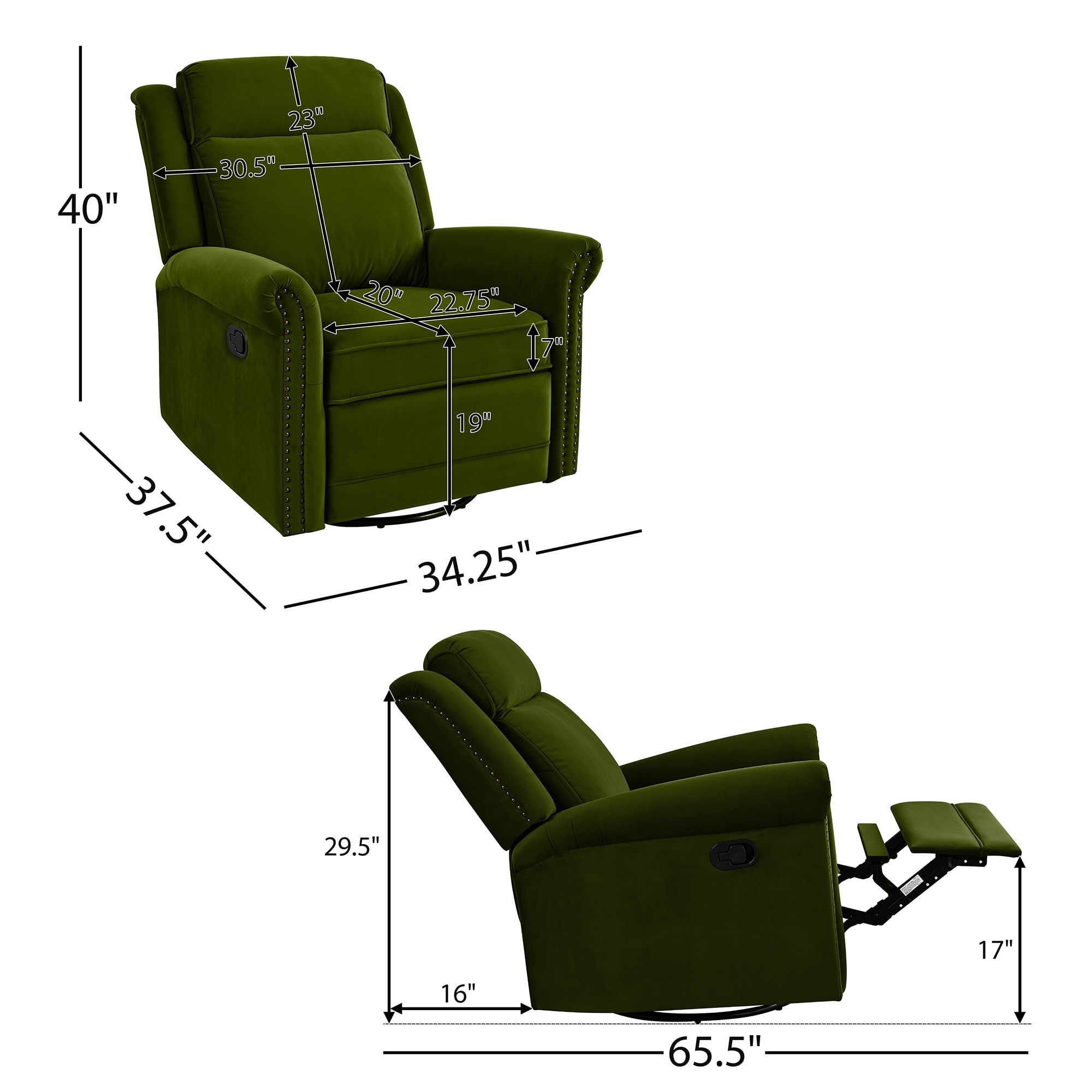 ModernLuxe L3P-N763P202666E recliners - View #2