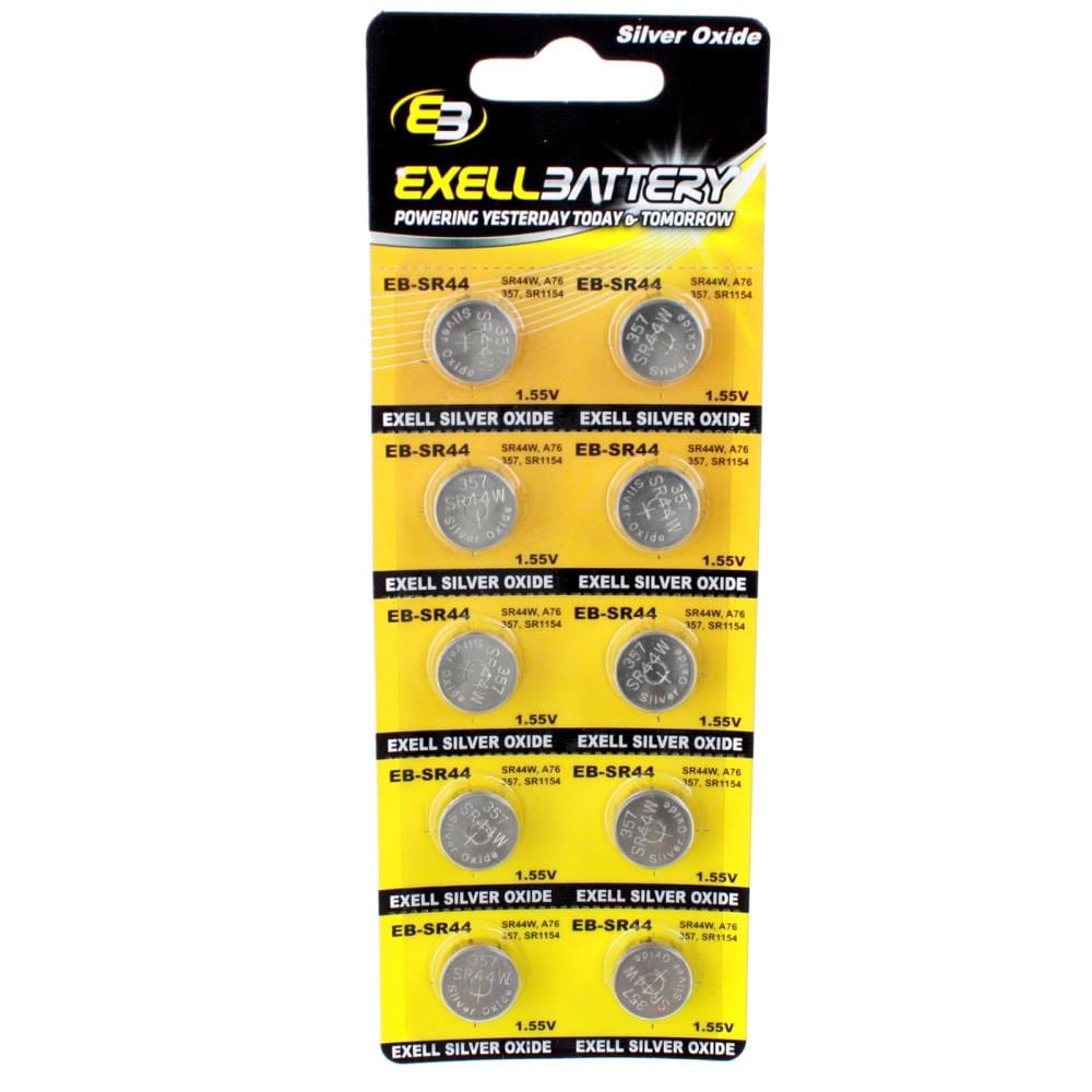 patologisk support helbrede Exell Battery Silver-Oxide SR44 Button Batteries in the Coin & Button  Batteries department at Lowes.com