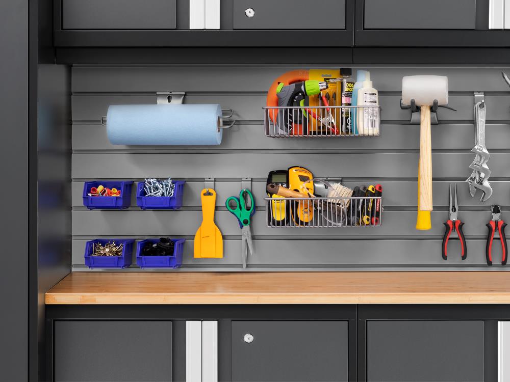 NewAge Products 6-Cabinets Steel Garage Storage System in Charcoal