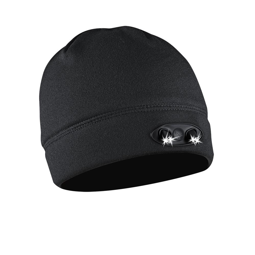 Led Light Hat Unisex Button Battery Type Beanies Hat Knit Keep