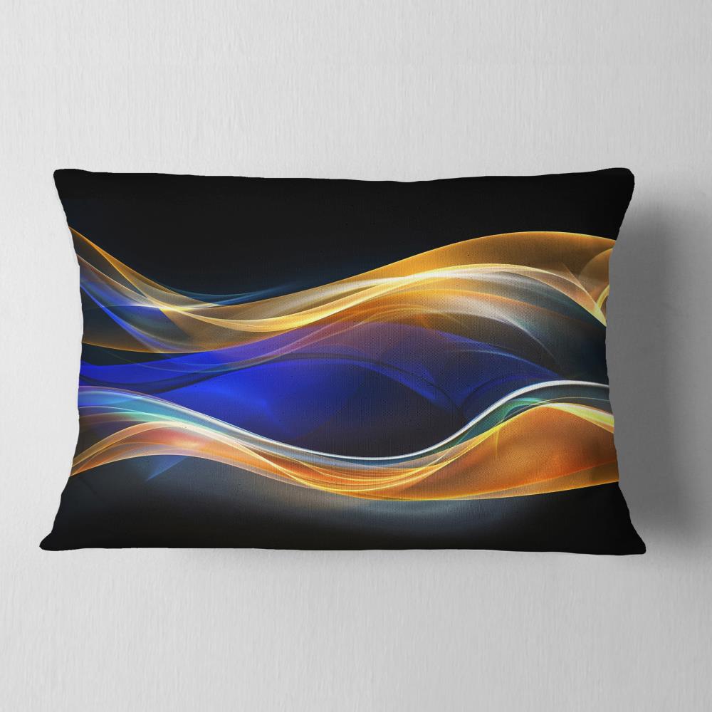Designart CU8219-12-20 12-in x 20-in Blue Indoor Decorative Pillow