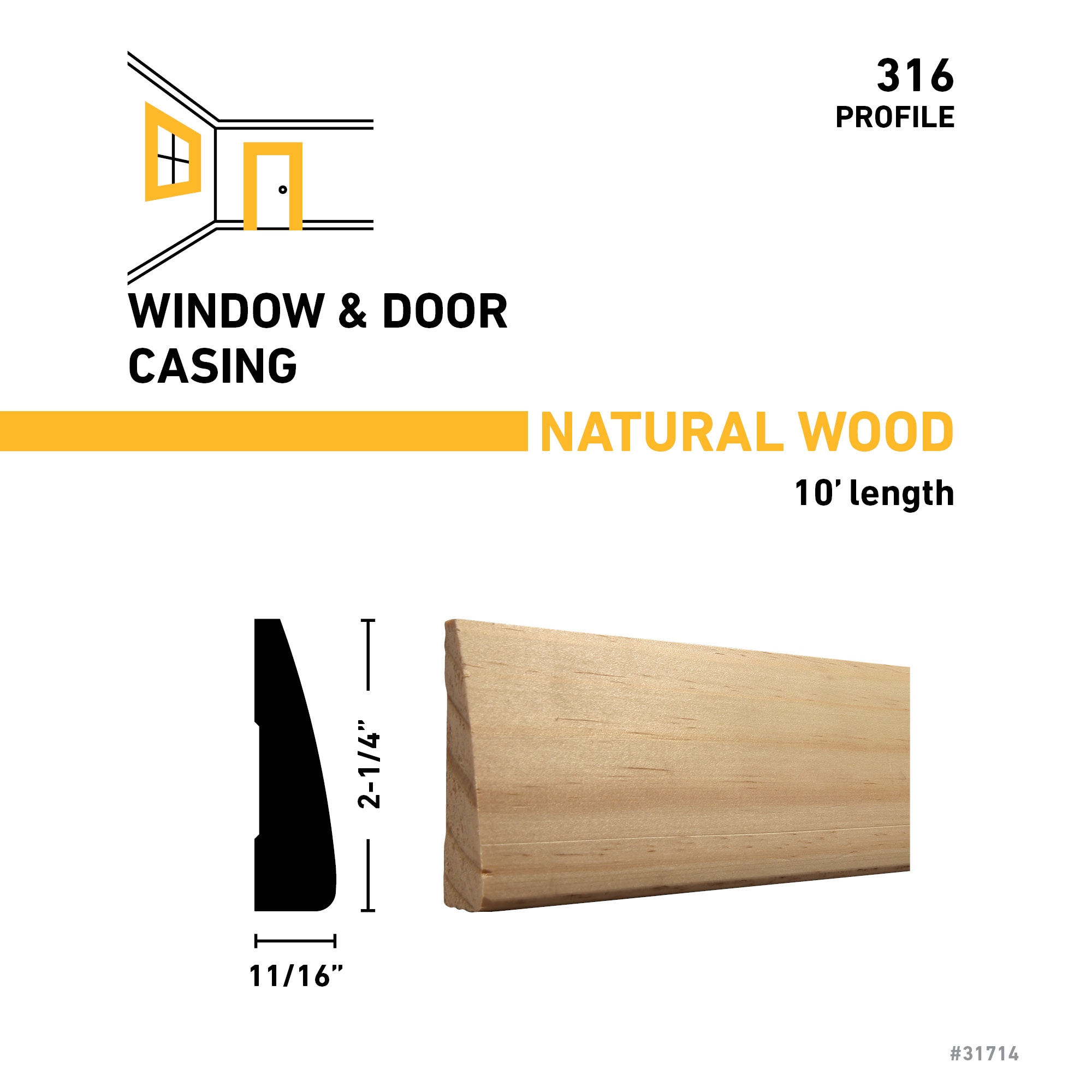 RELIABILT 31610PINE Window-Door-Casings - View #3