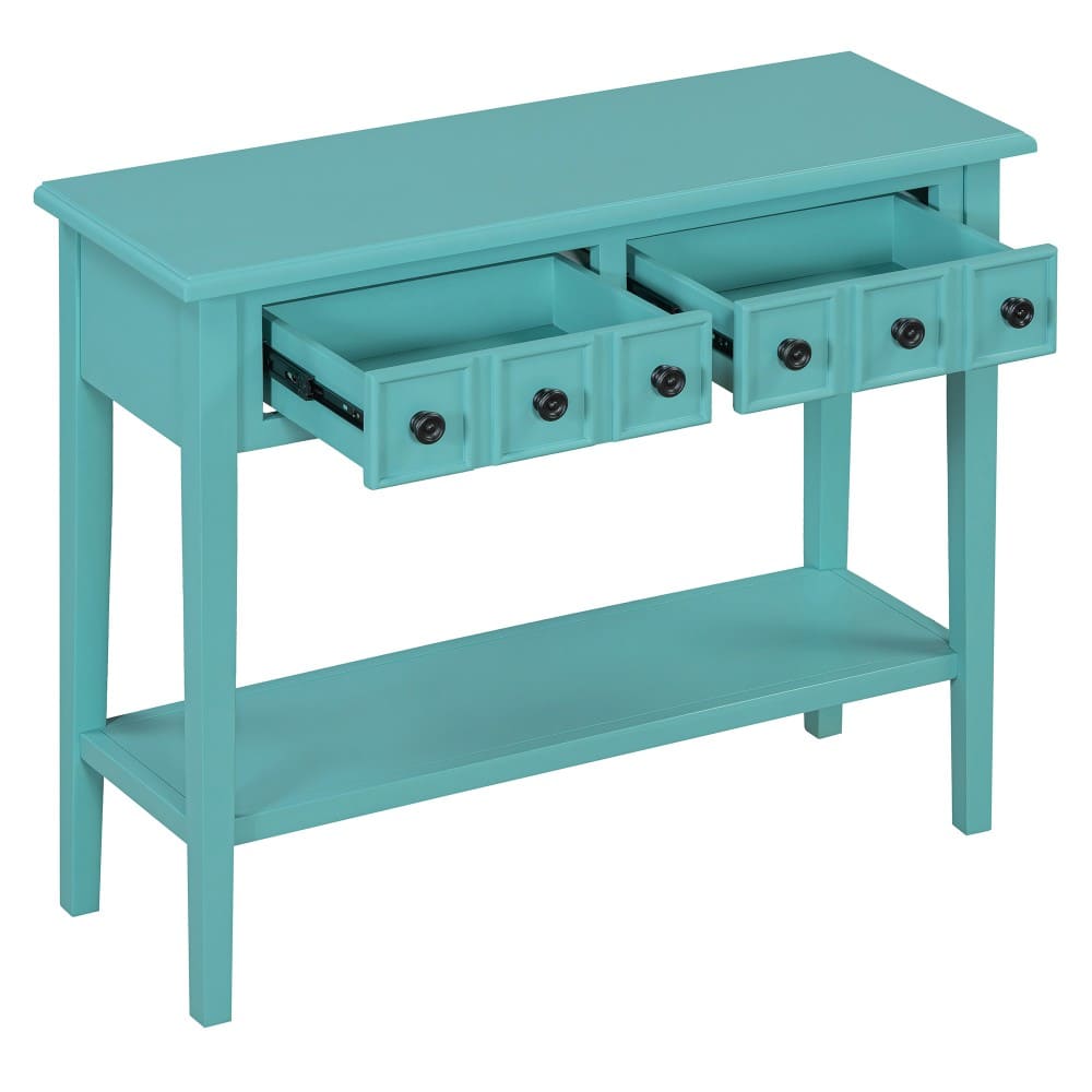 Coolbibila ABRAM-CONSOLE-TEAL Console-Sofa-Tables - View #4