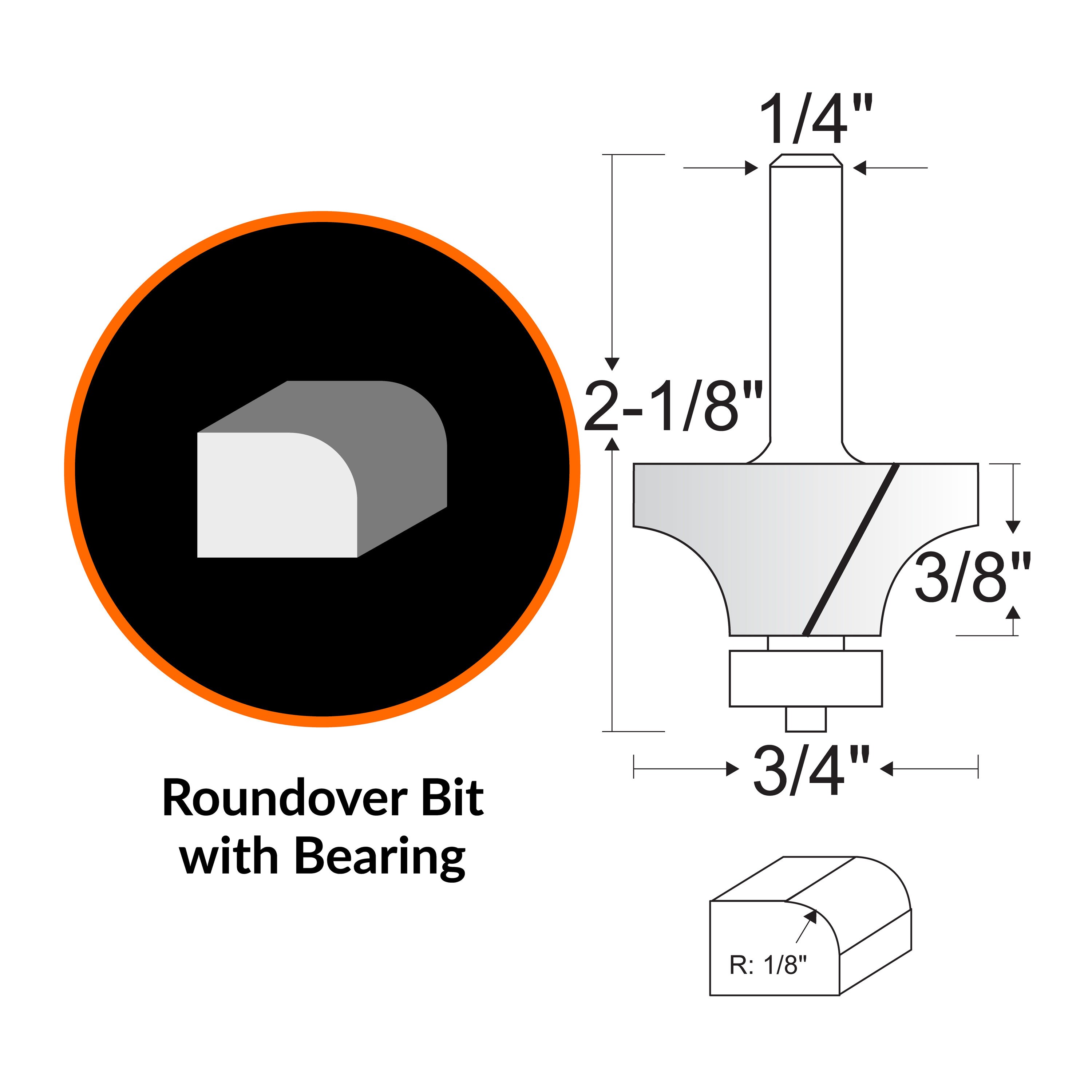 WEN RB601RD Edge-Forming-Router-Bits - View #2