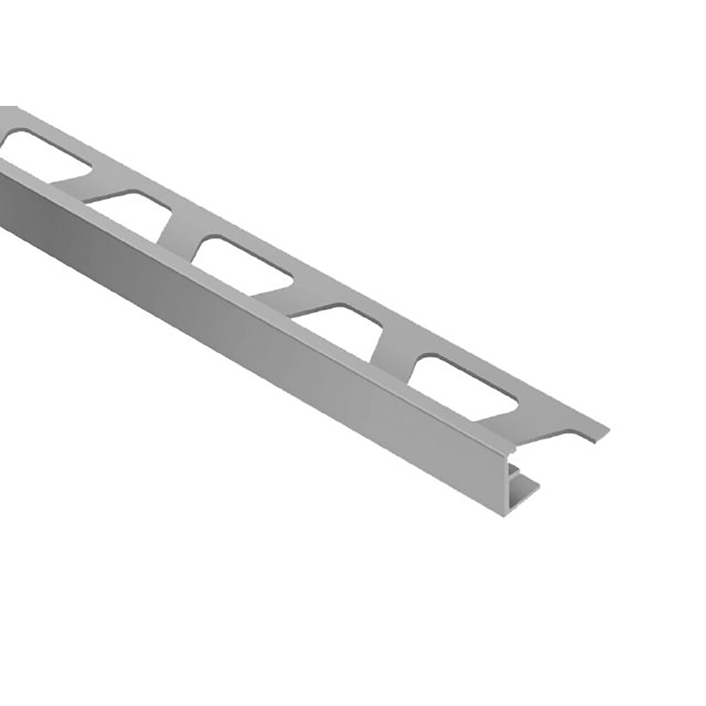 Schluter Systems A125GM Schiene 0.5-in W x 98.5-in L Metallic Grey Color-Coated Aluminum Aluminum L-angle Tile Edge Trim