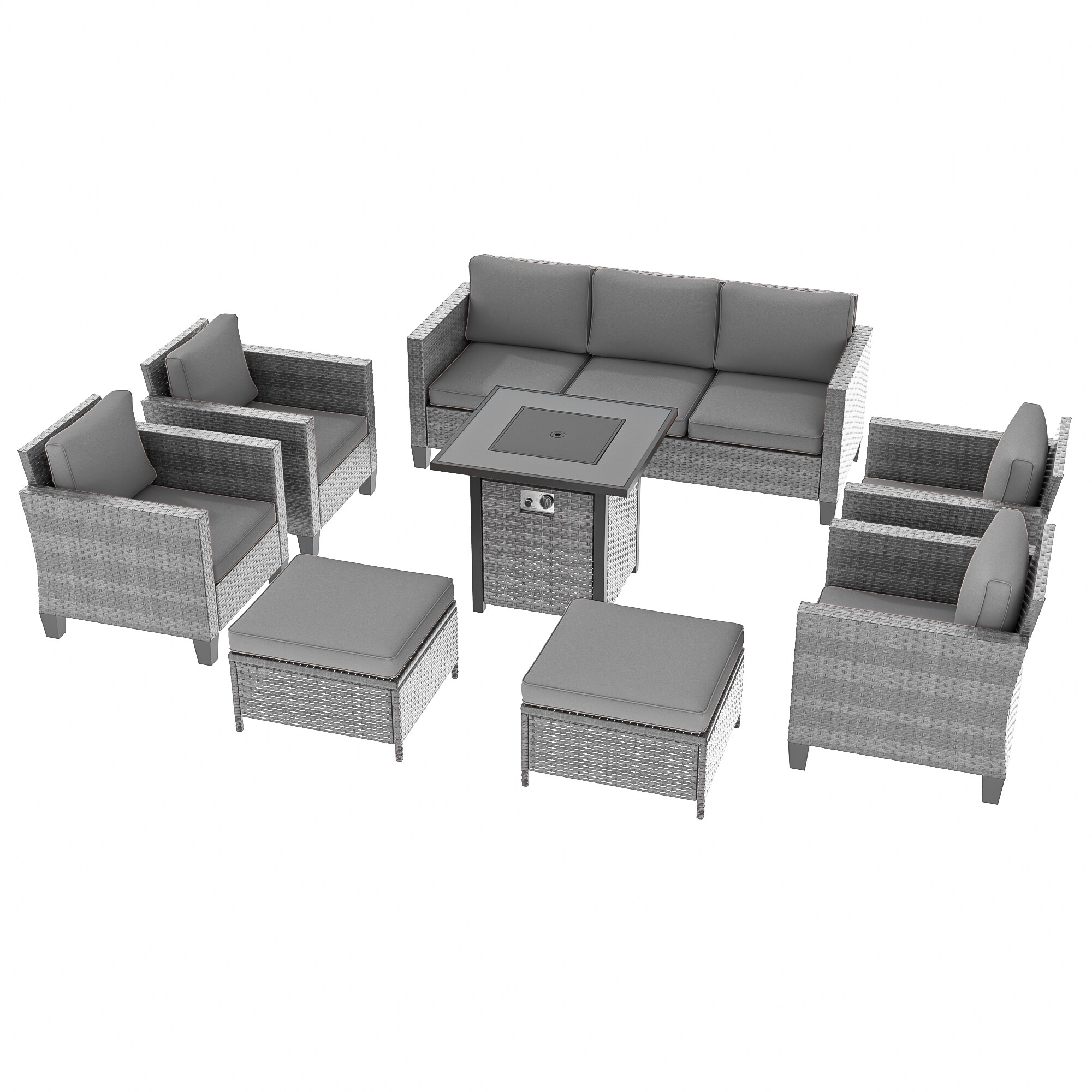 Sonkuki SD-PS-115HGY-S2T4 Patio-Conversation-Sets - View #3