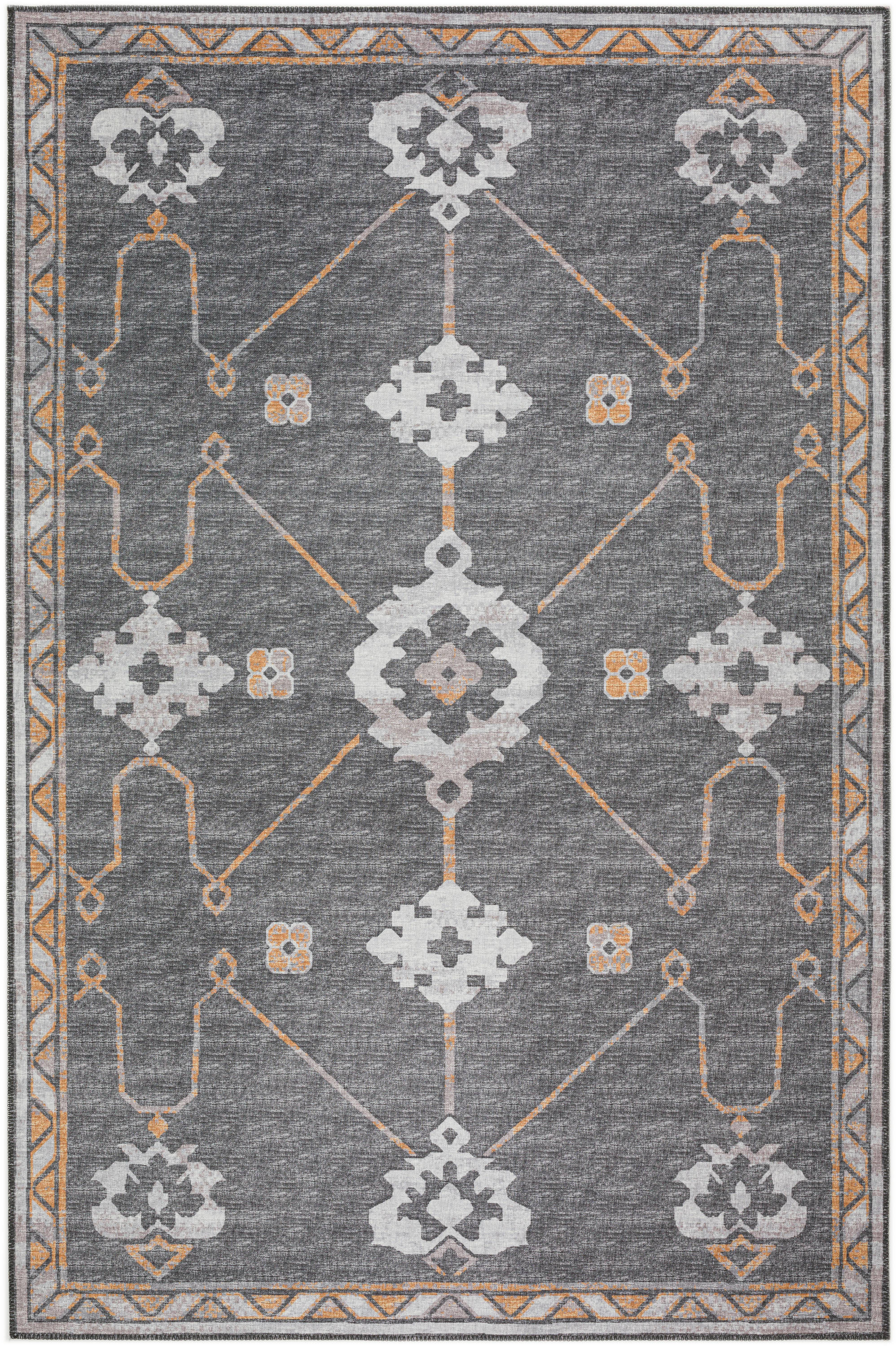 Addison Rugs Yuma 3 X 5 (ft) Gray Indoor/Outdoor Medallion 