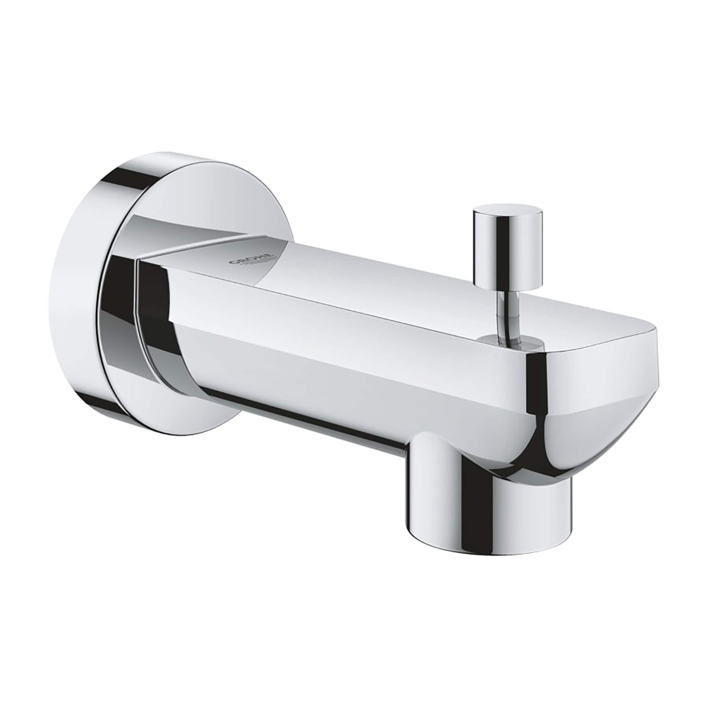 GROHE 13382001 Starlight Chrome Universal Fit Bathtub Spout With Diverter