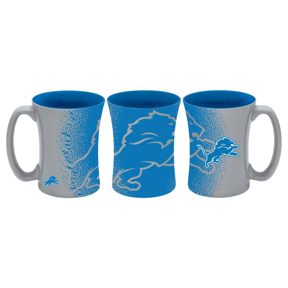 Detroit Lions 14 oz Team Color Sculpted Logo Coffee Mug