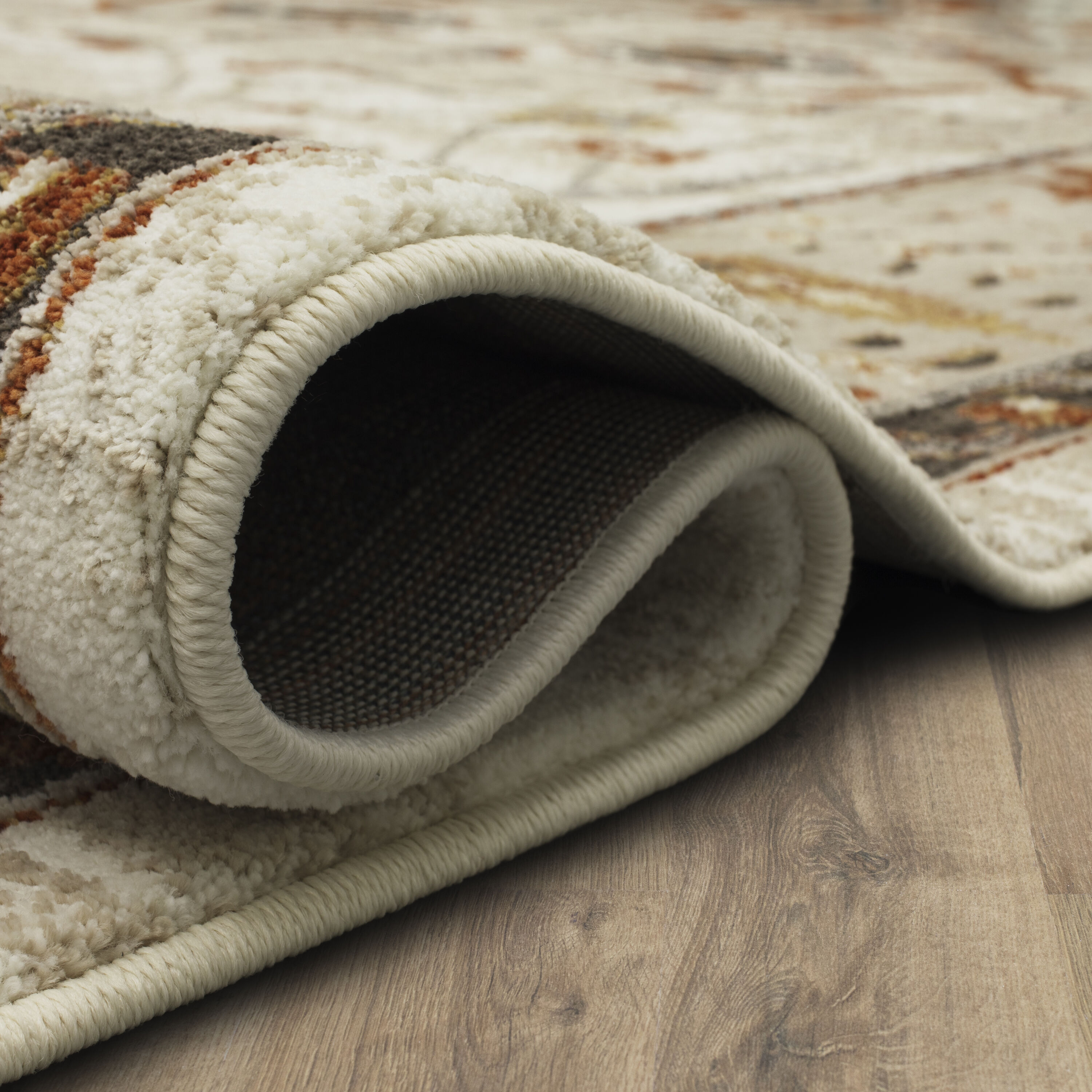 Gray Reversible Synthetic 9' x 12' Rectangular Area Rug