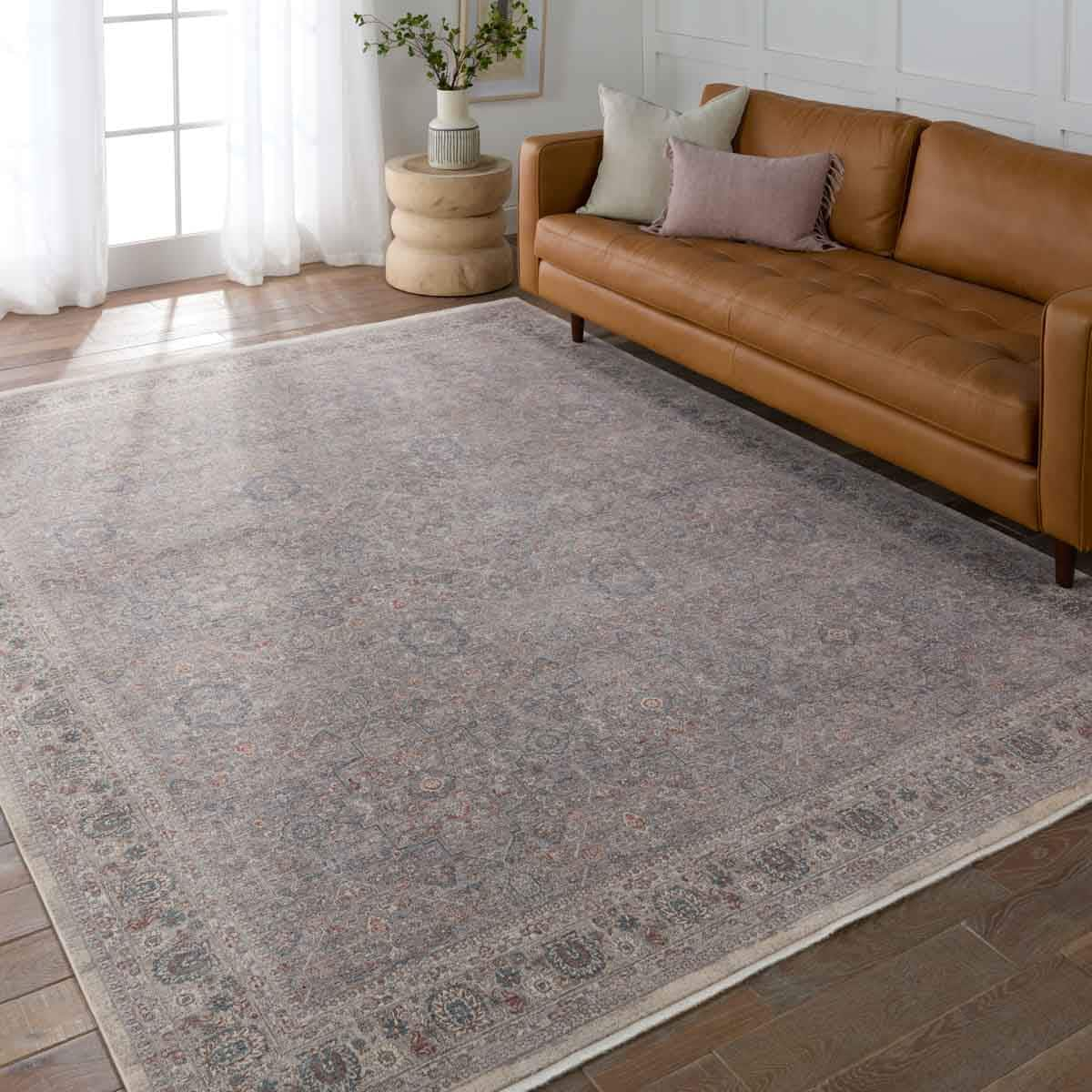 Jaipur Living Renoir 10 Ft. x 13 Ft. Floral Rug in Taupe/Light Gray at ...