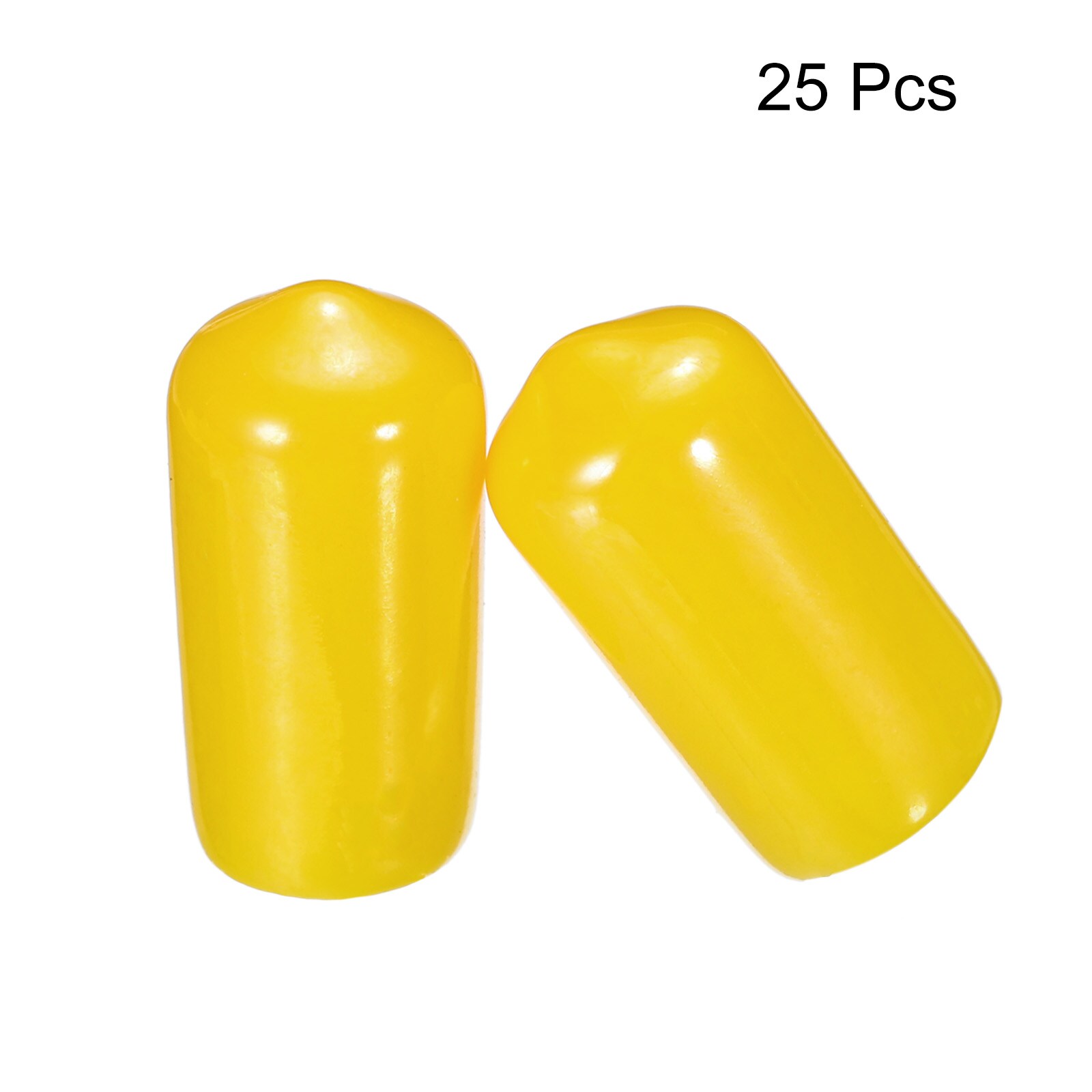 Unique Bargains 25pcs Rubber End Caps 9.5mm(3/8 Inch) ID PVC Vinyl