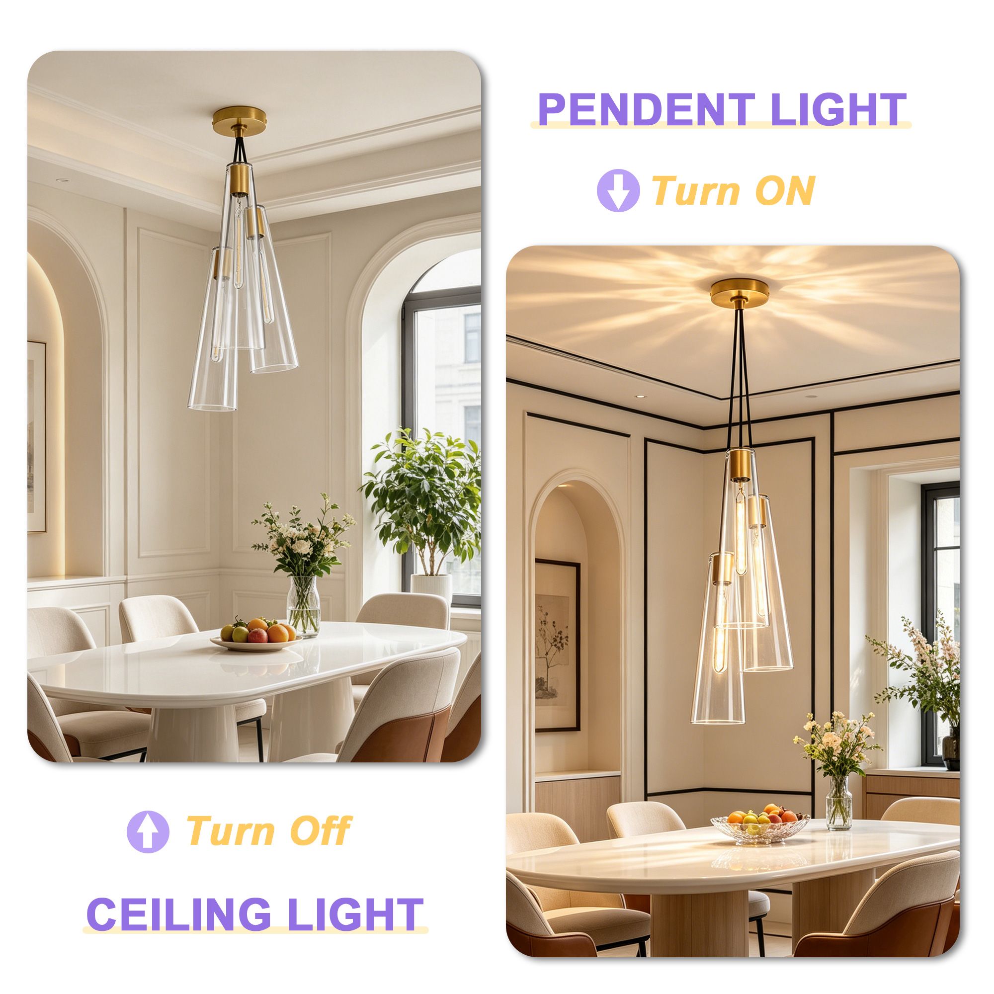 Lanmate LP-PL-50-3GD Pendant-Lights - View #4