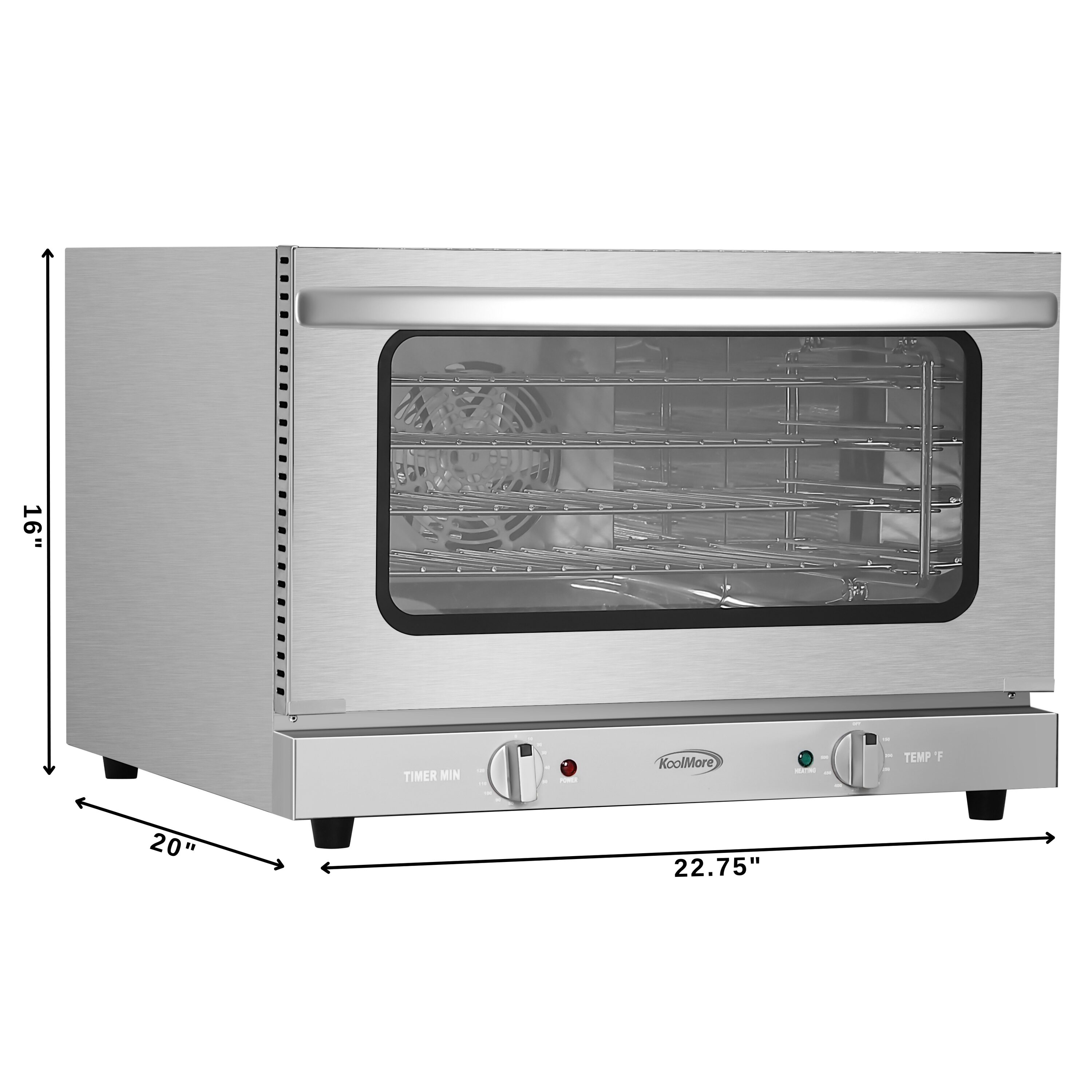 KoolMore 24-in Single Electric Wall Oven Single-fan (Stainless Steel ...