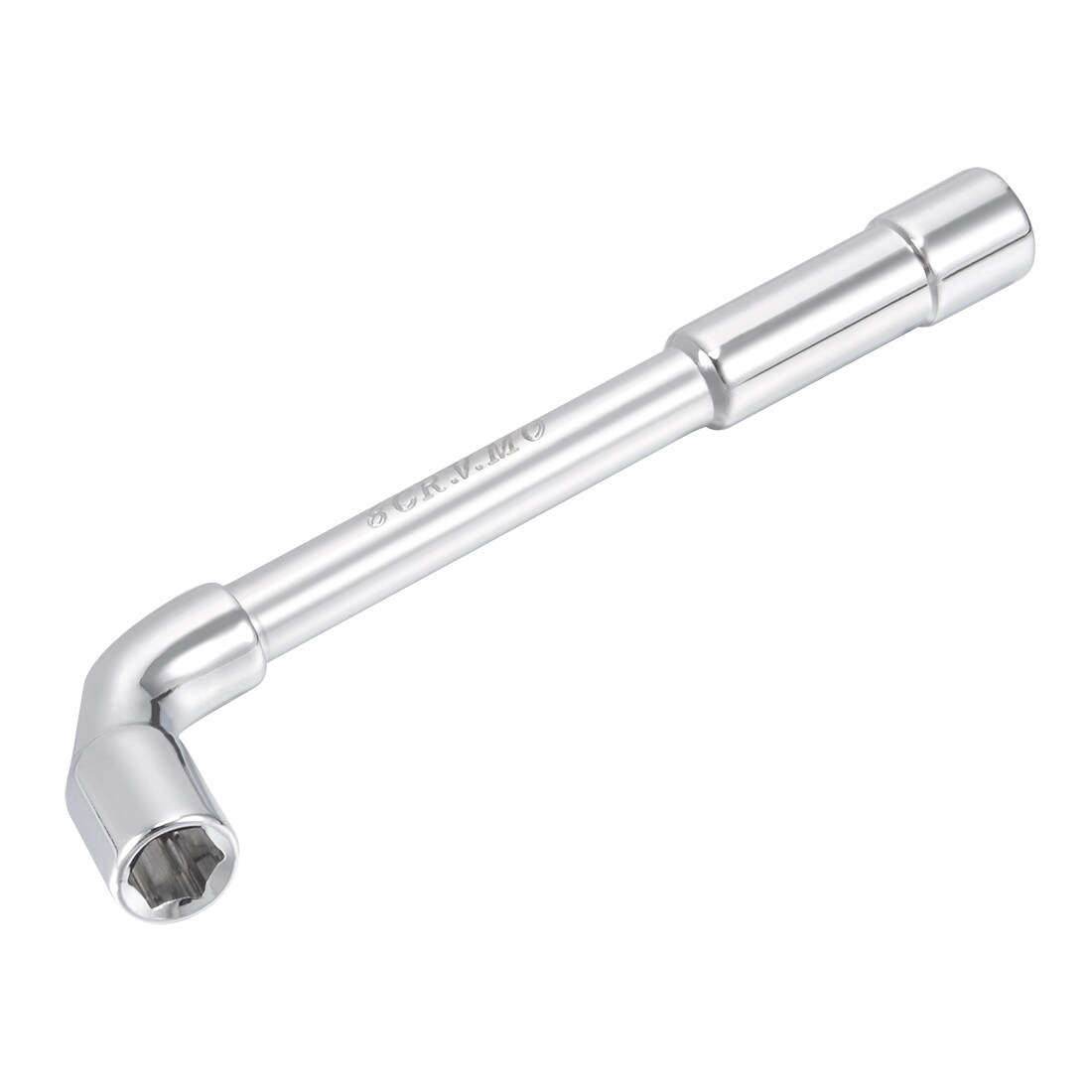 Unique Bargains 8mm Metric L Shaped Angled Hex Socket Wrench Chrome Plated Cr-V #S26032000UX1477
