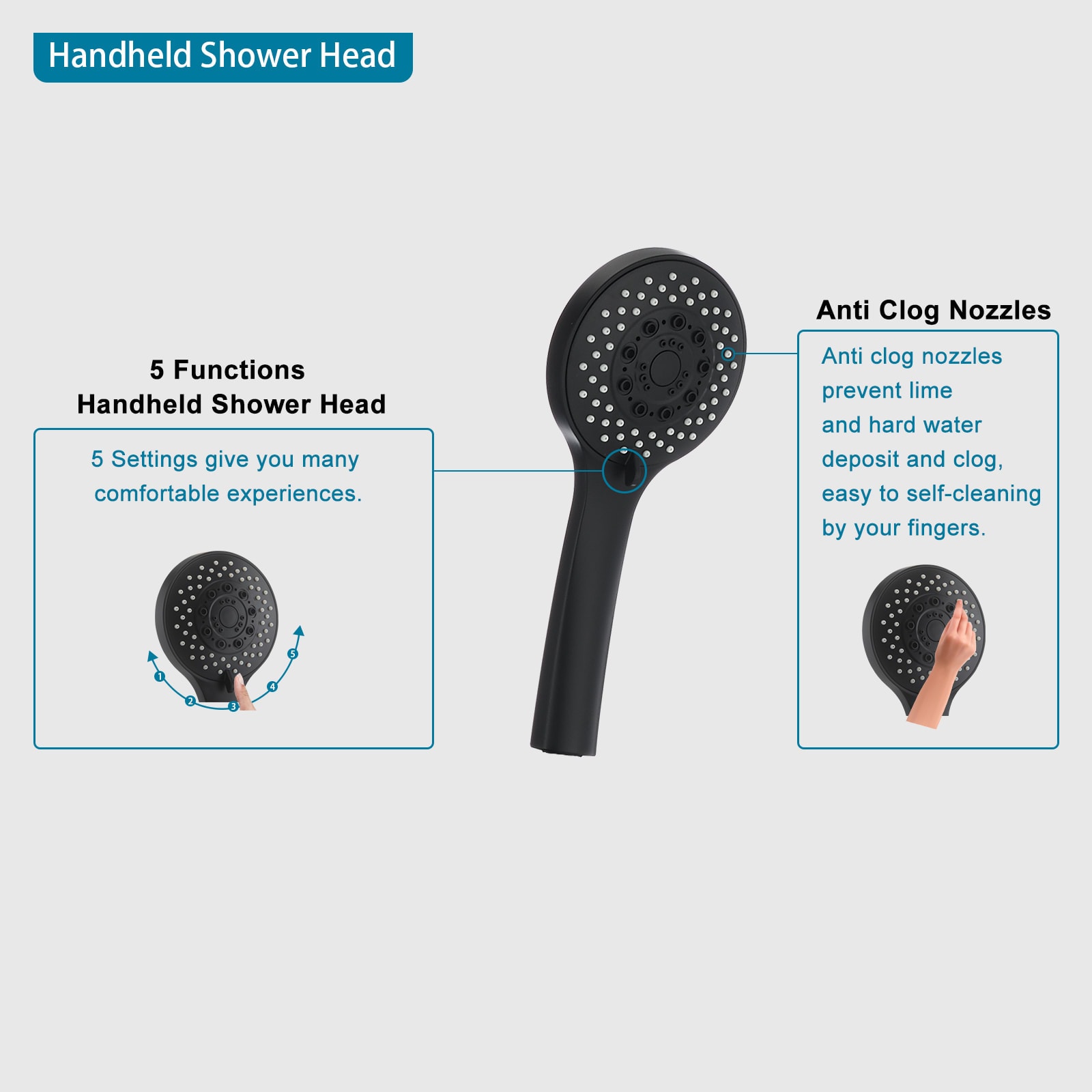 UCLIMAA UCAE865MB Showerhead-Bar-Panels - View #2