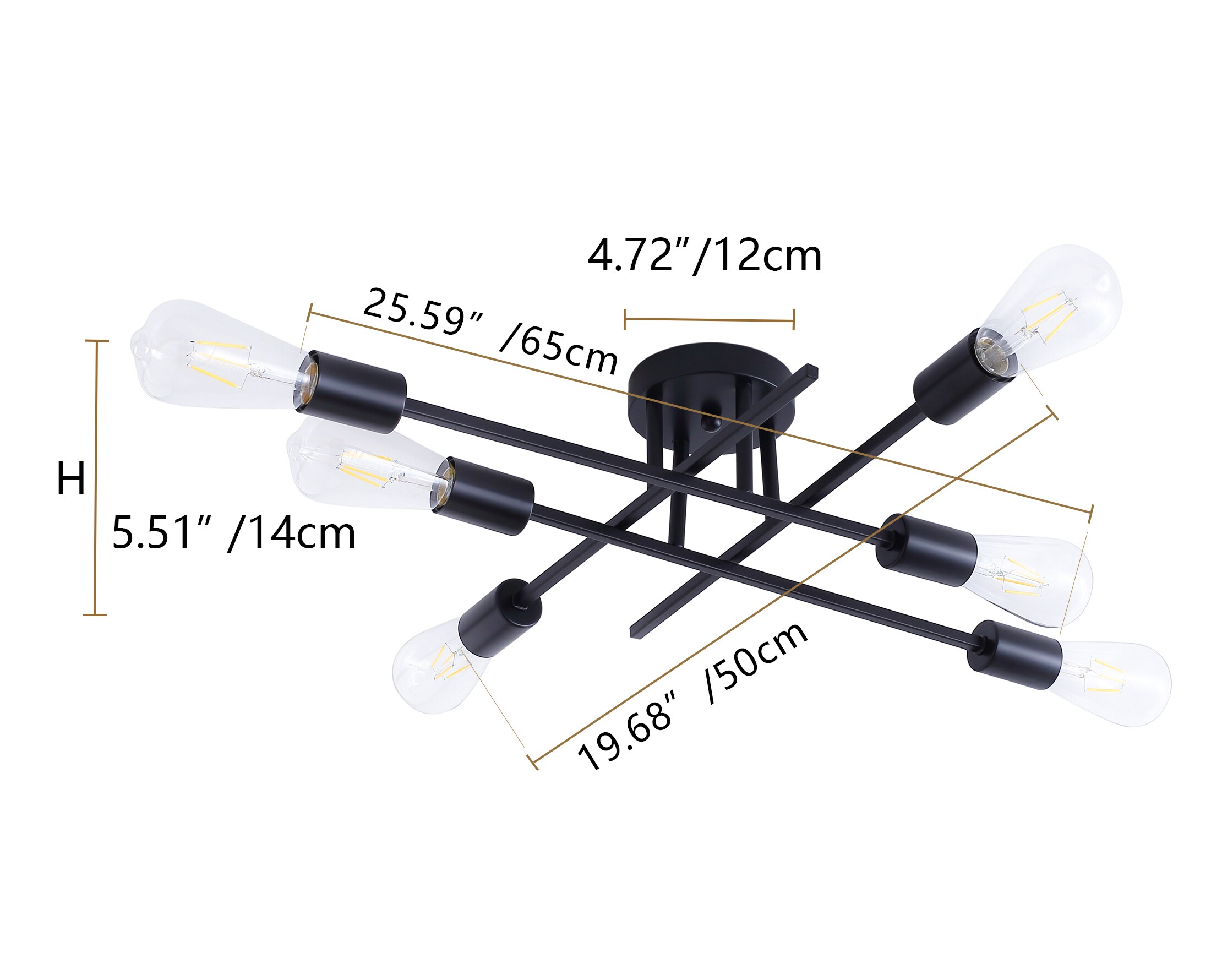 Aiwen DJY-8700BK-6 flushmounts - View #10