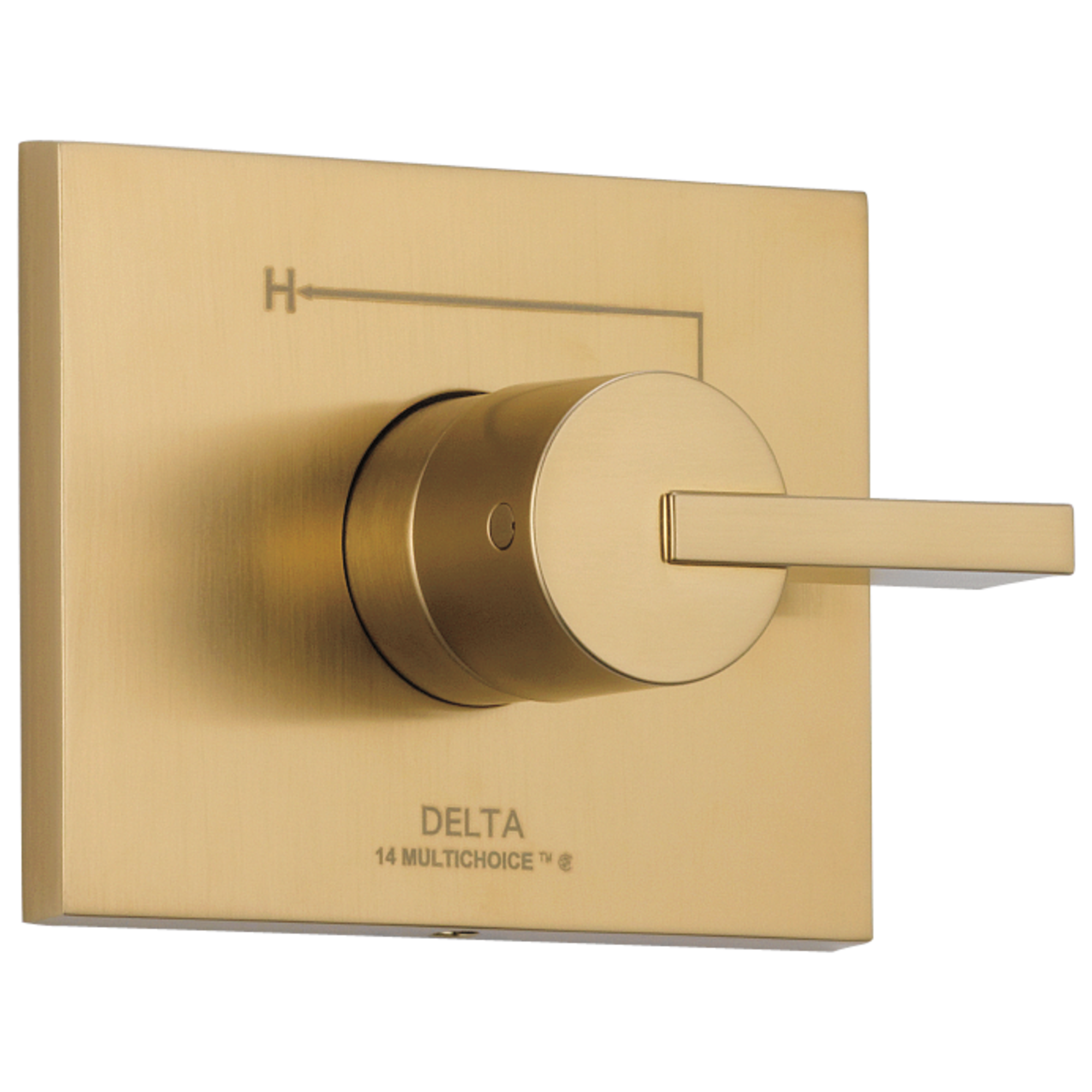 Delta T14053-CZ Vero Champagne Bronze 2.5-Inches Universal Bathtub/Shower Trim ring 0.5-Inches -ID