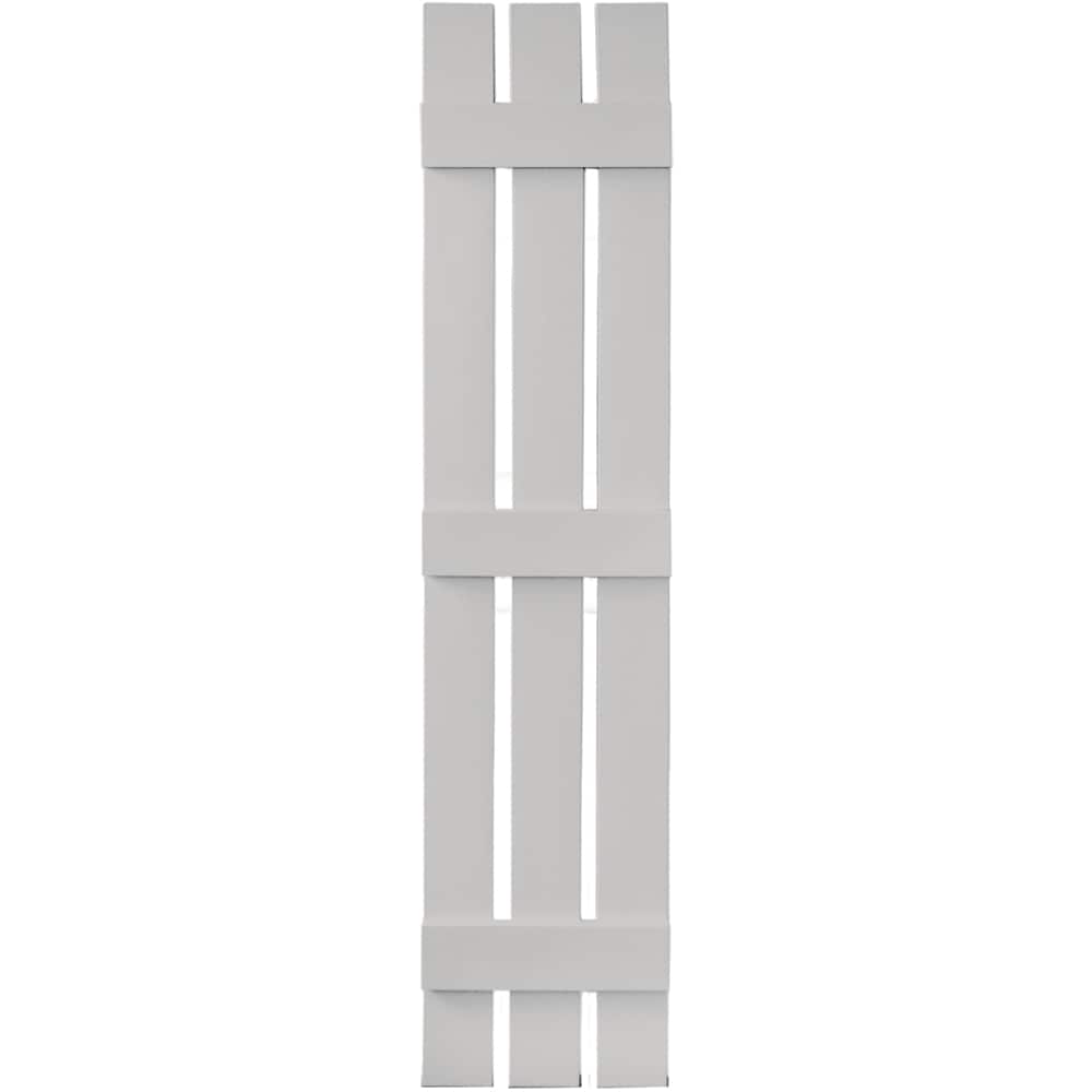 Vantage V5371263030 12.063-in W x 6.125-in H Paintable Paintable Board and batten Spaced Exterior Shutters ( 1.0 -Pack )