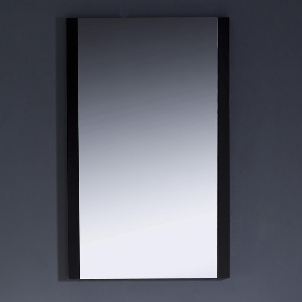 Espresso Wood Framed Rectangular Bathroom Vanity Mirror 31.5"