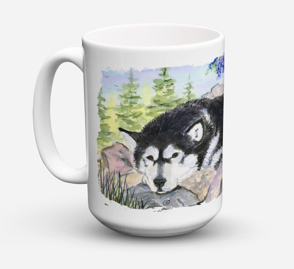 Caroline's Treasures SS8062CM15 Alaskan Malamute 15-fl oz Ceramic Multiple Colors/Finishes Mug Set of: 1
