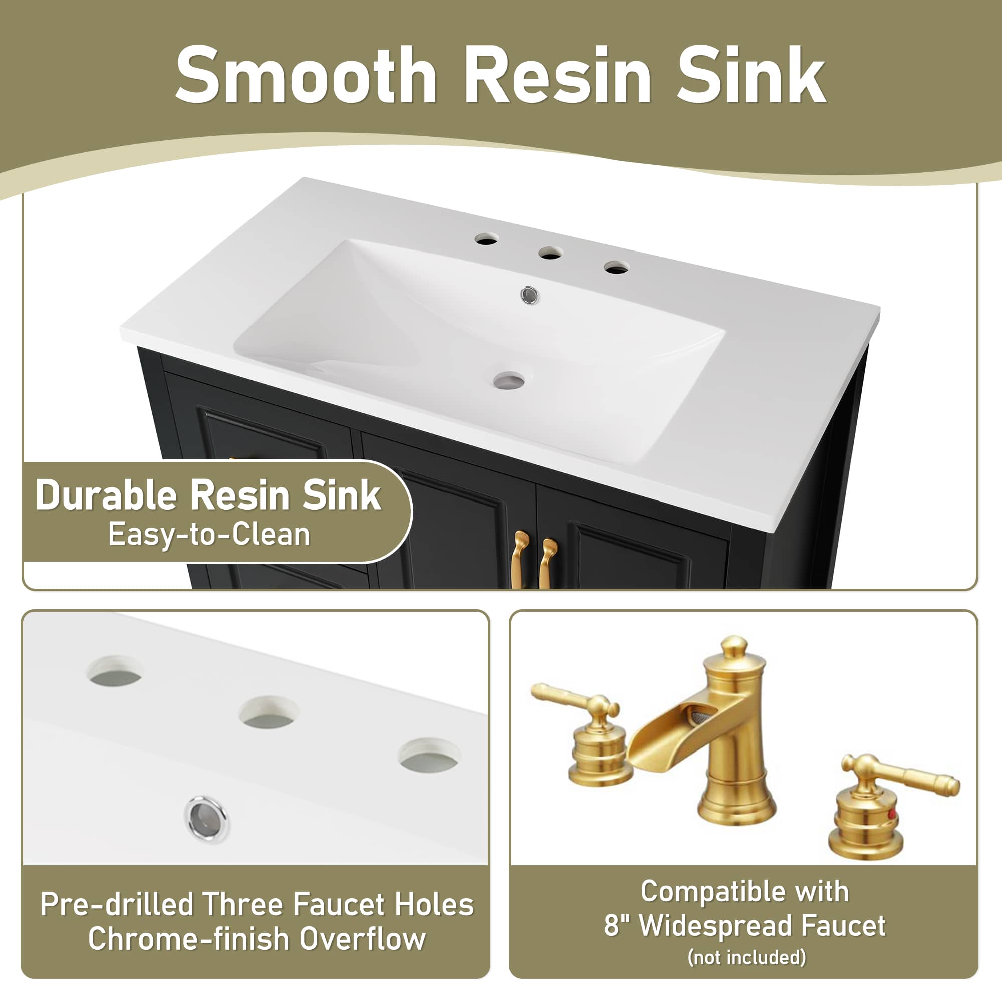 Misty Moon LW0406-NHBO-YSG-5 Bath-Vanity-Combo - View #5