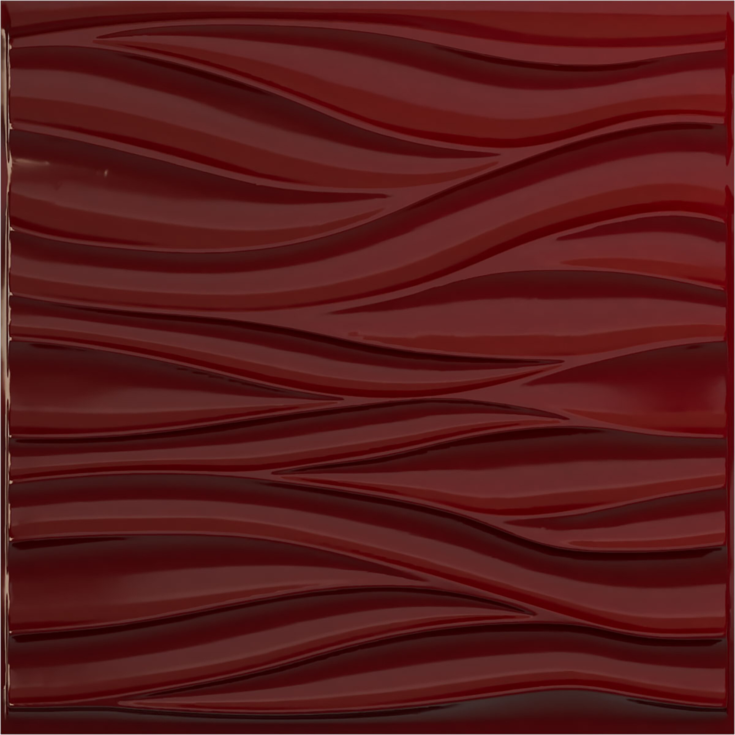 Ekena Millwork WP20X20RPHML 19-5/8-in x 19-5/8-in Embossed Gloss Merlot PVC Wall Panel