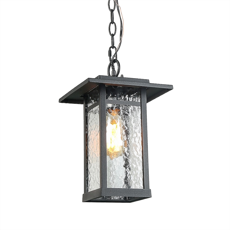 LNC Sabrina 8-in W Sand Black Outdoor Flush Mount Light LNC Sabrina 8-in W Sand Black Outdoor Flush Mount Light