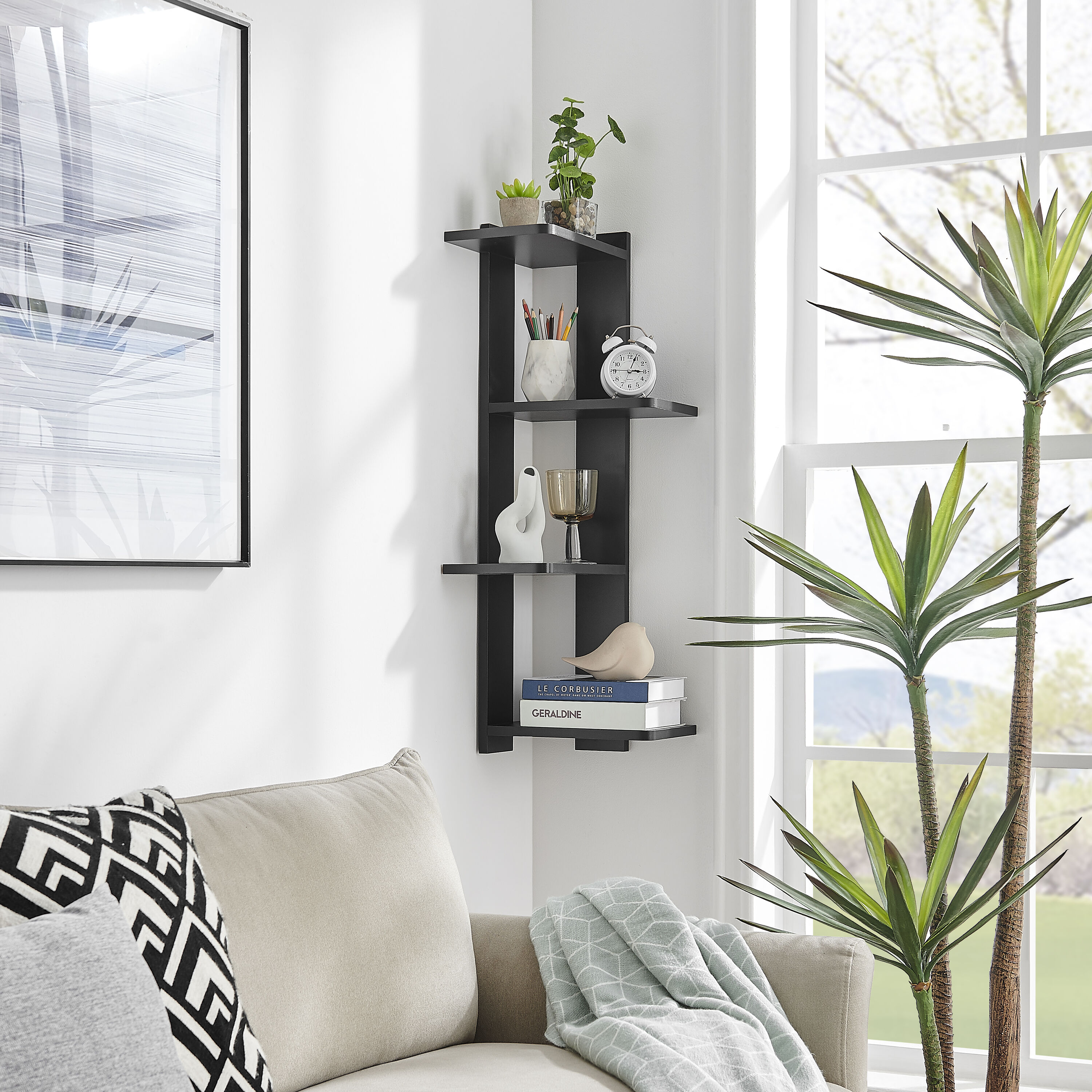 Danya B. XF22115BK Wall-Mounted-Shelving - View #7