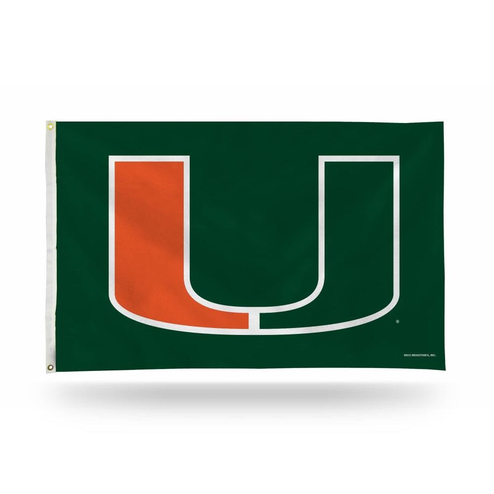 Miami Hurricanes House Flag NCAA Licensed 28" x 40" Briarwood Lane
