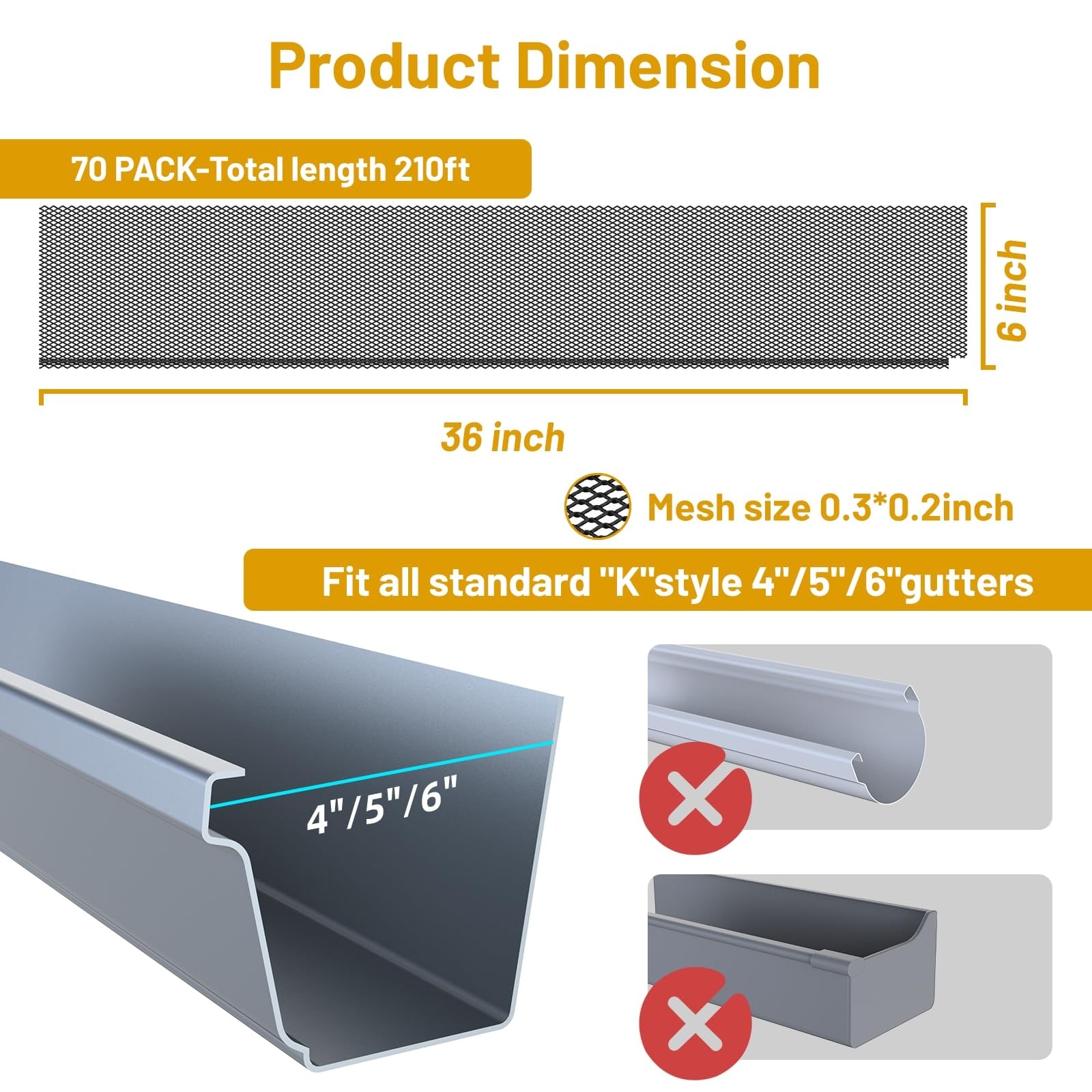 Adrinfly LAD0507B03 Gutter-Hangers-Brackets - View #3