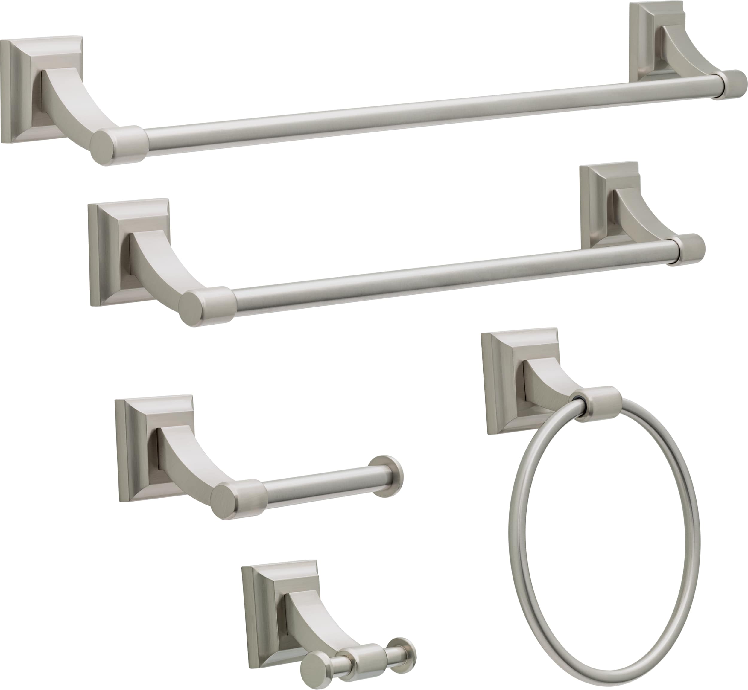 Delta 3-Piece Sandover SpotShield Brushed Nickel Decorative Bathroom Hardware Set