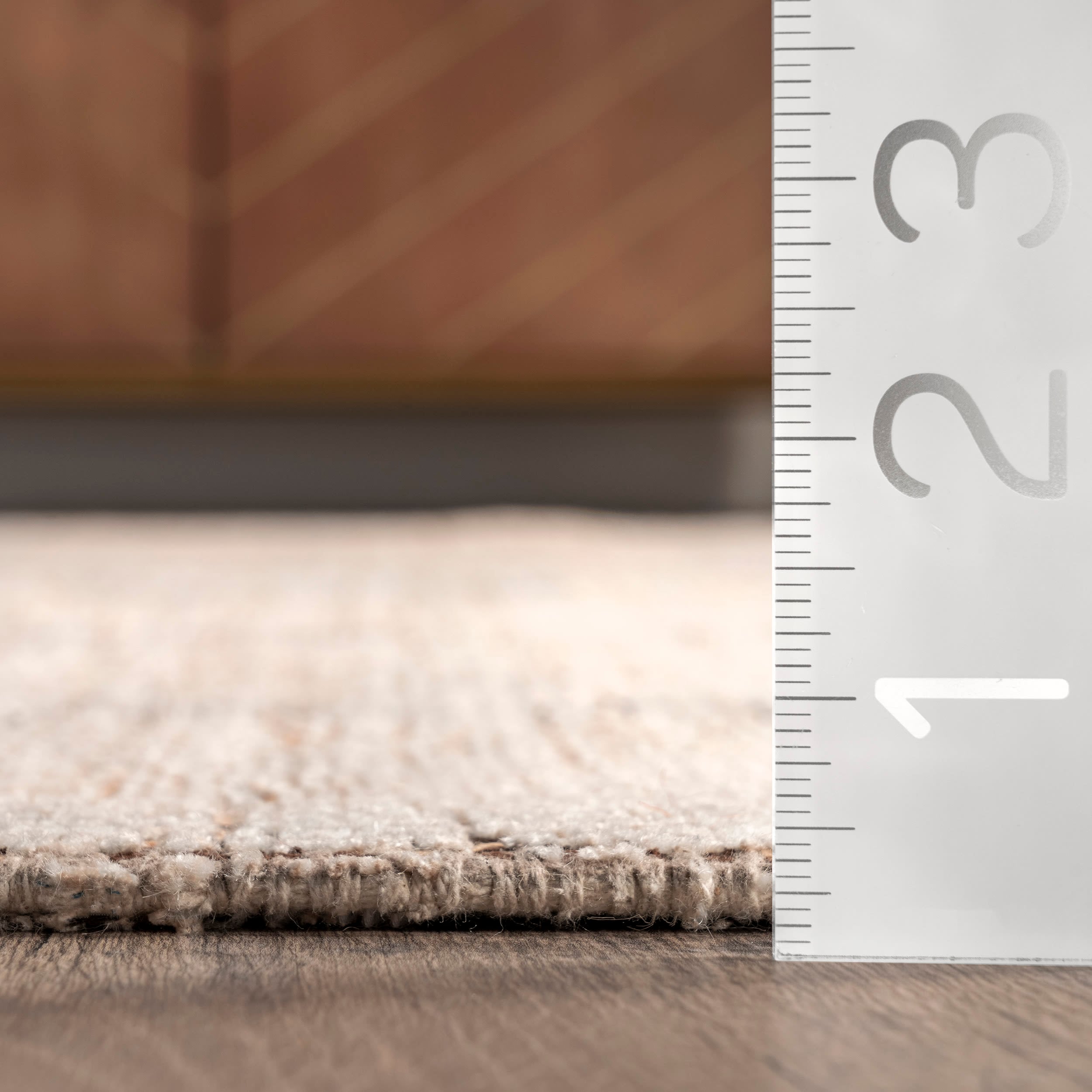 Ginger Tan Cotton-Blend Flat Woven 6' x 9' Area Rug