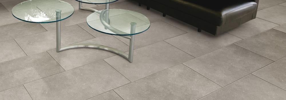 Style Selections Mitte Gray 12-in x 24-in Glazed Porcelain Tile