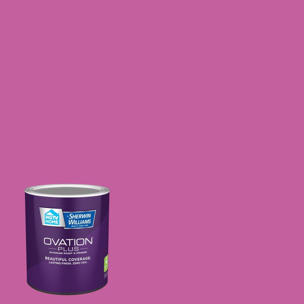 HGTV HOME by Sherwin-Williams 1001-1A-2557209 Ovation Plus Semi-gloss Cosmic Pink 1001-1A Latex Interior Paint Paint + Primer ( 1-quart )
