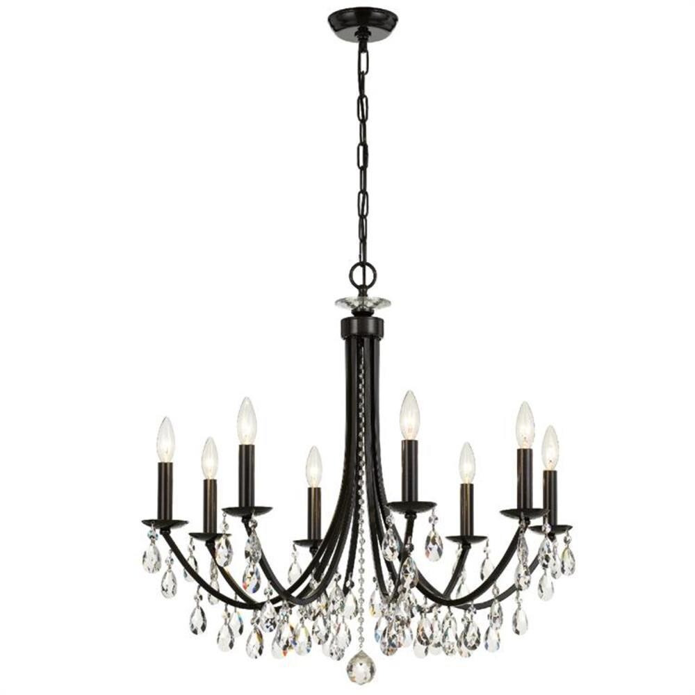 Bridgehampton Vibrant Bronze 8-Light Chandelier with Swarovski Crystals