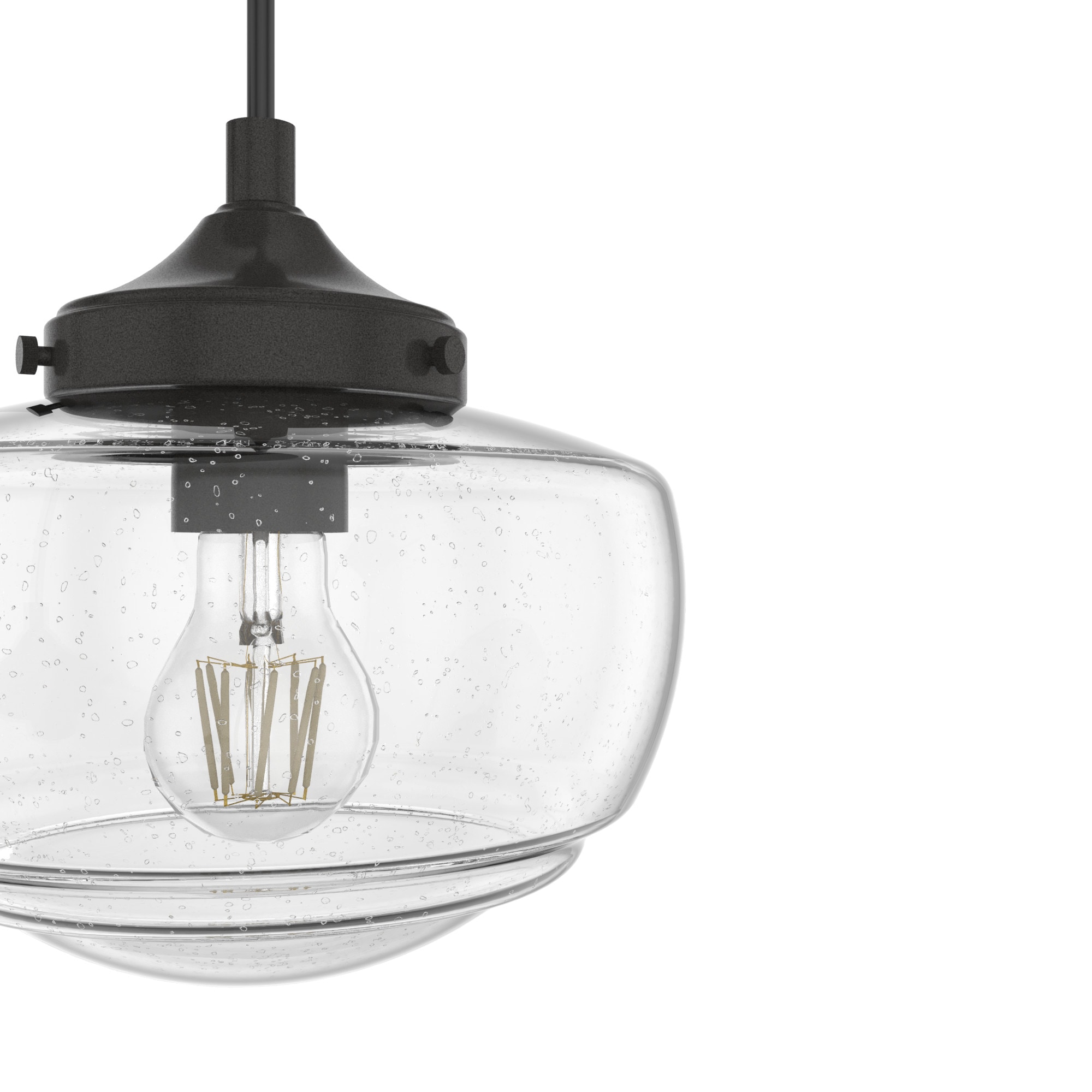 Noble Bronze 3-Light Schoolhouse Cluster Pendant