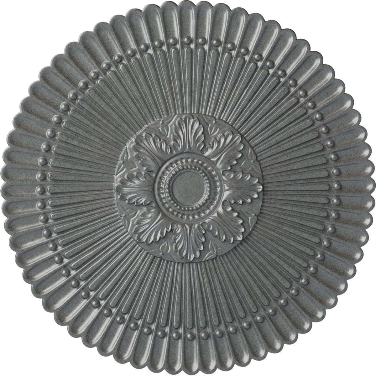 Ekena Millwork CM30NEPLS Nexus 30-in W x 30-in L Painted Platinum Polyurethane Whole Ceiling Medallion