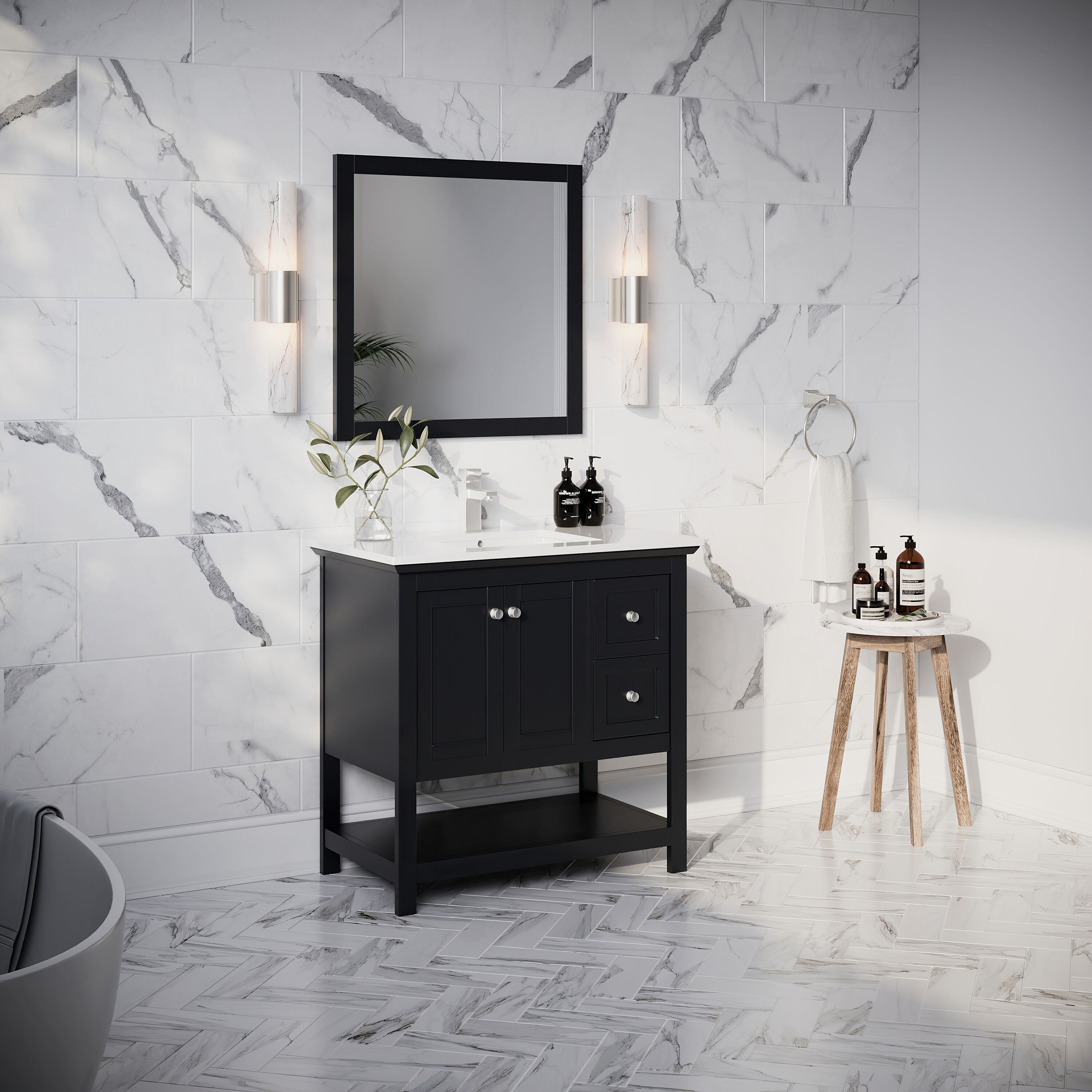 Fresca FVN2336BL Bath-Vanity-Combo - View #4