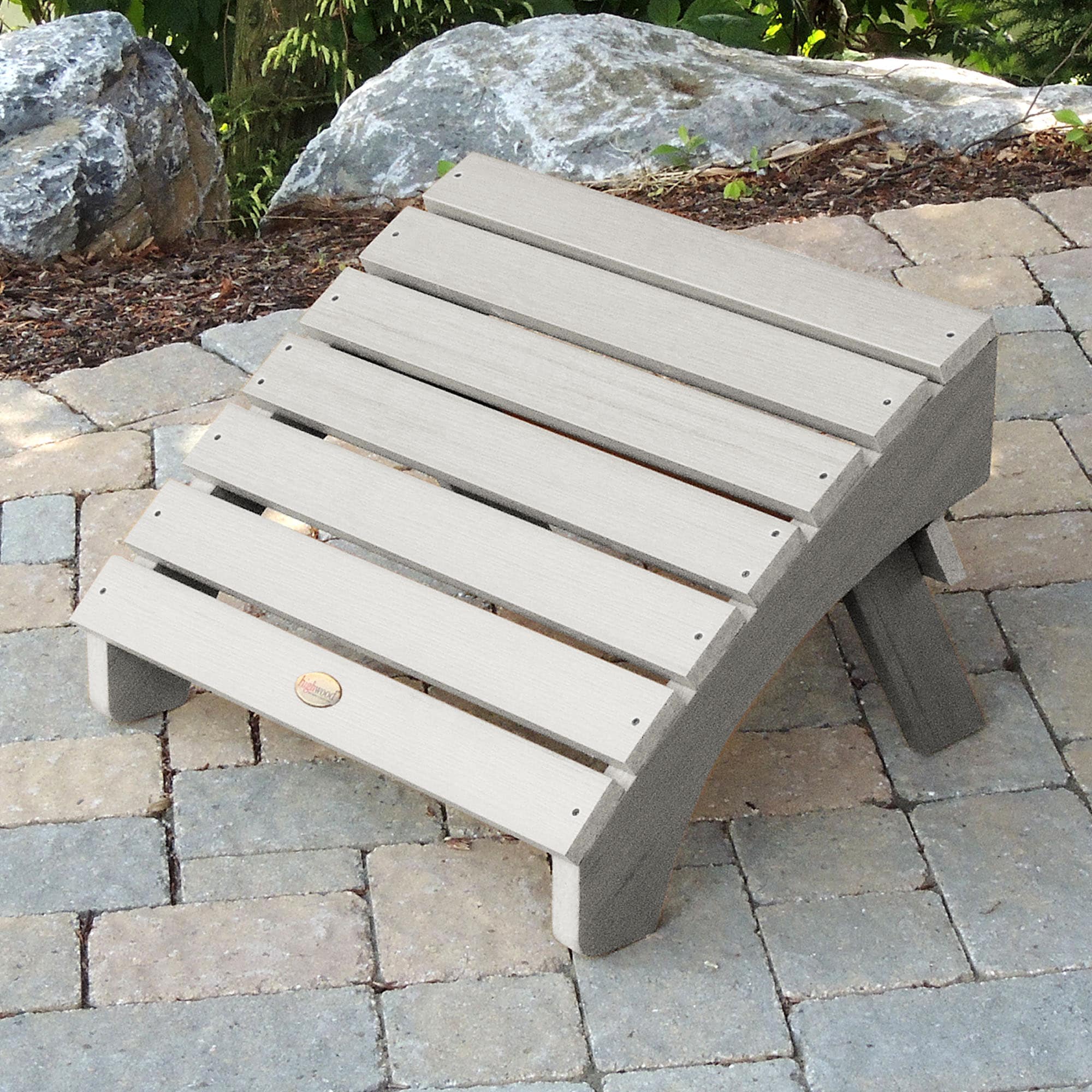 highwood AD-OTL1-HGR The Westport Gray Poly-lumber Ottoman