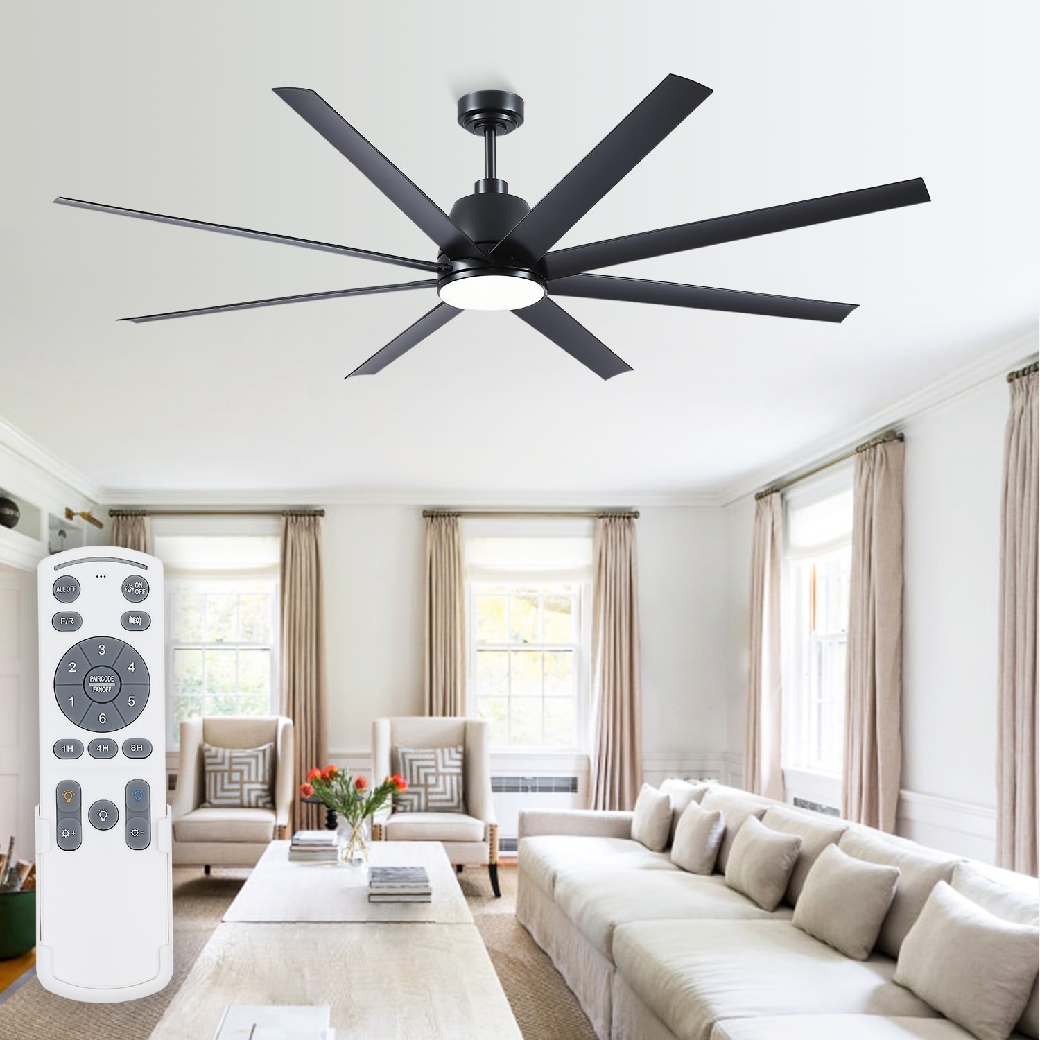Gleam Flare GF3228-72BK Ceiling-Fans - View #6