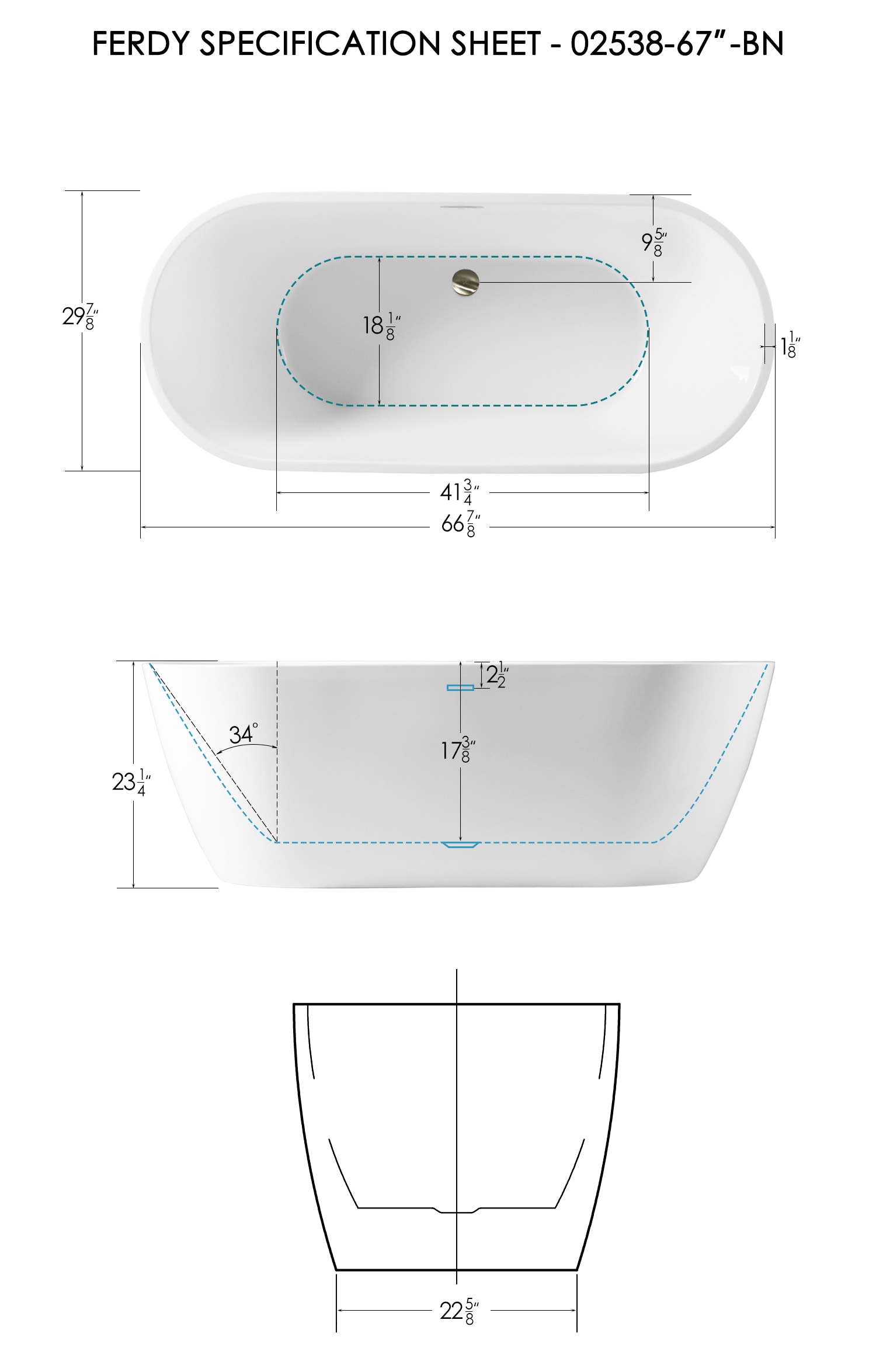 FerdY FERDY-02538-1700-BN bathtubs - View #12