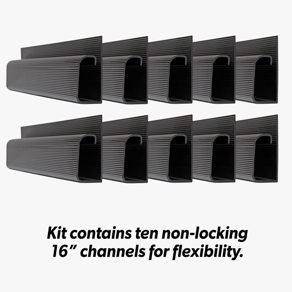 Cable Management 96'' J Channel - 6 Pack - Black – EVEO TV